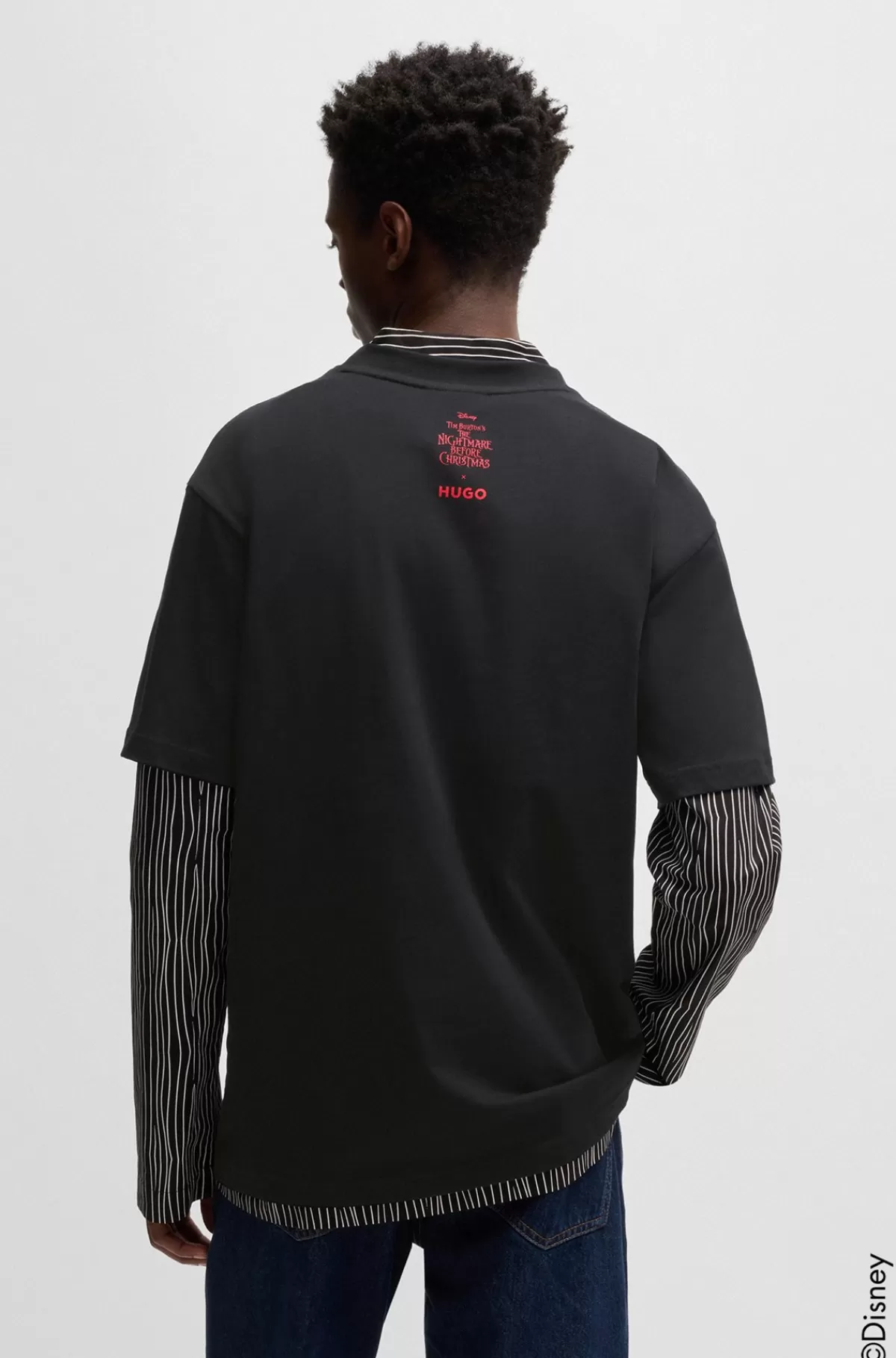 HUGO BOSS HUGO X Disneys The Nightmare Before Christmas-T-shirt Med Logo Sort Shop