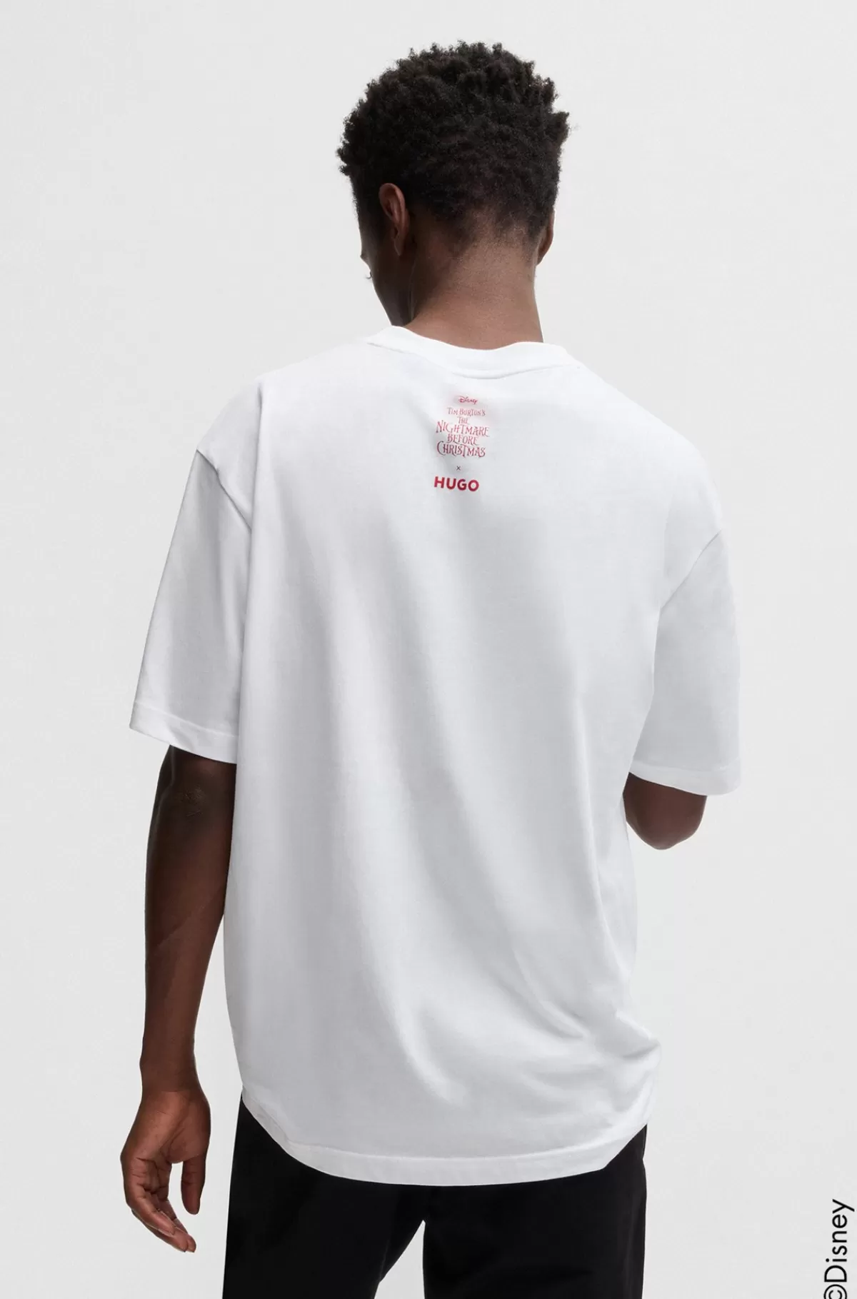HUGO BOSS HUGO X Disneys The Nightmare Before Christmas-T-shirt Med Logo Hvid Online