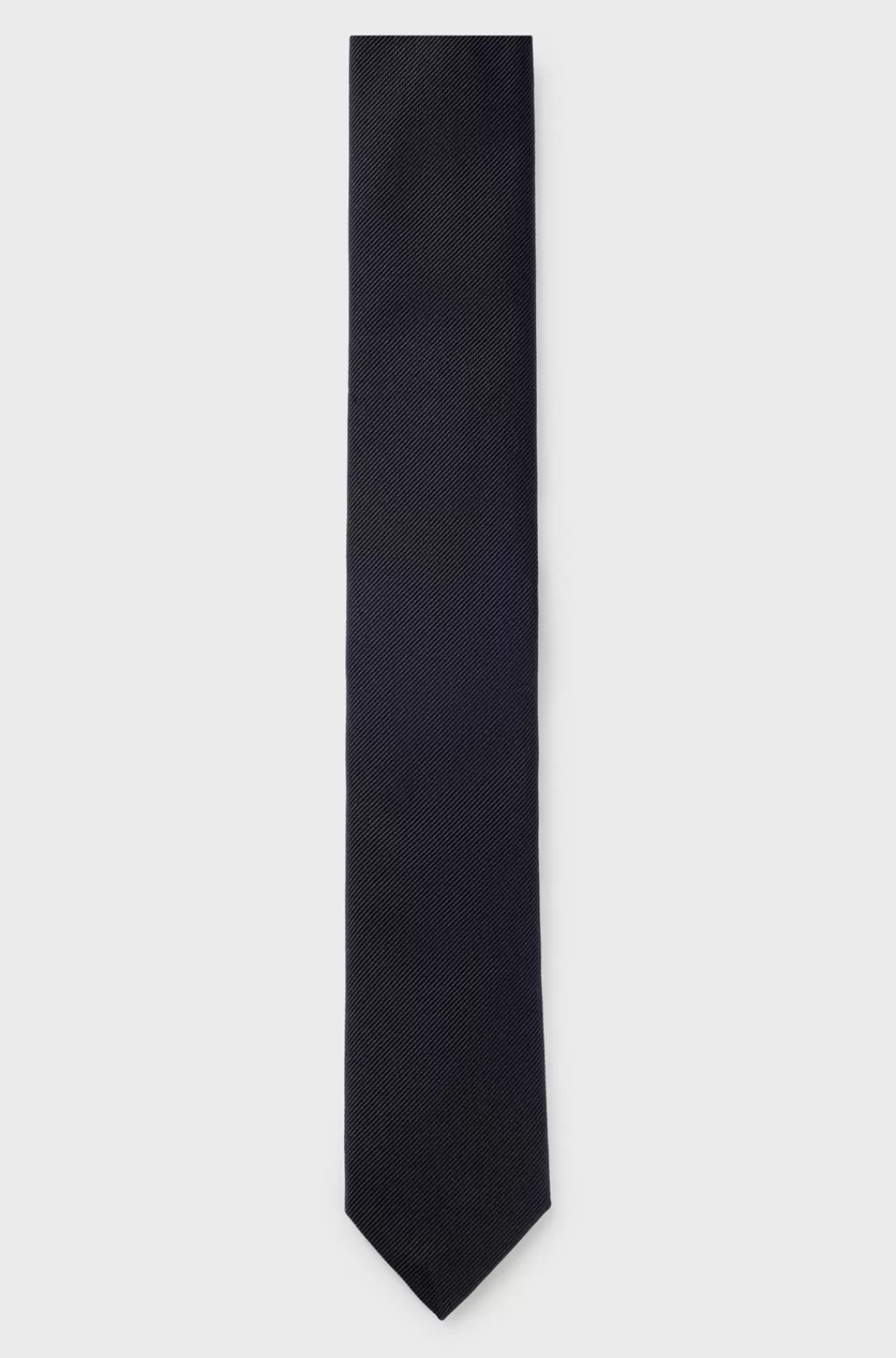 HUGO BOSS Italiensk Fremstillet Slips I Ren Silkejacquard Mørkeblå Shop