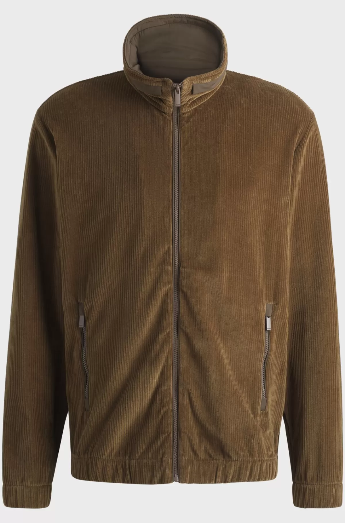 HUGO BOSS Jakke I Fløjl Med Stræk Fra BOSS SELECTED BY BECKHAM Brun Flash Sale