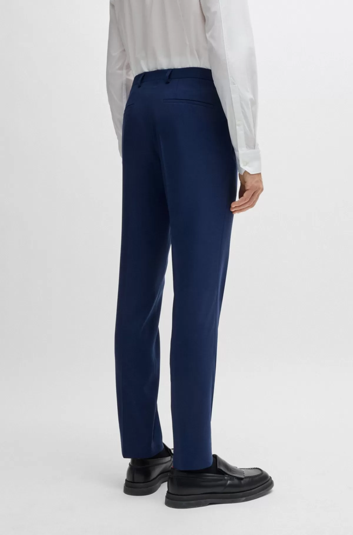 HUGO BOSS Jakkesæt Med Extra Slim Fit Af Stof Med Performance-stræk Blå Outlet