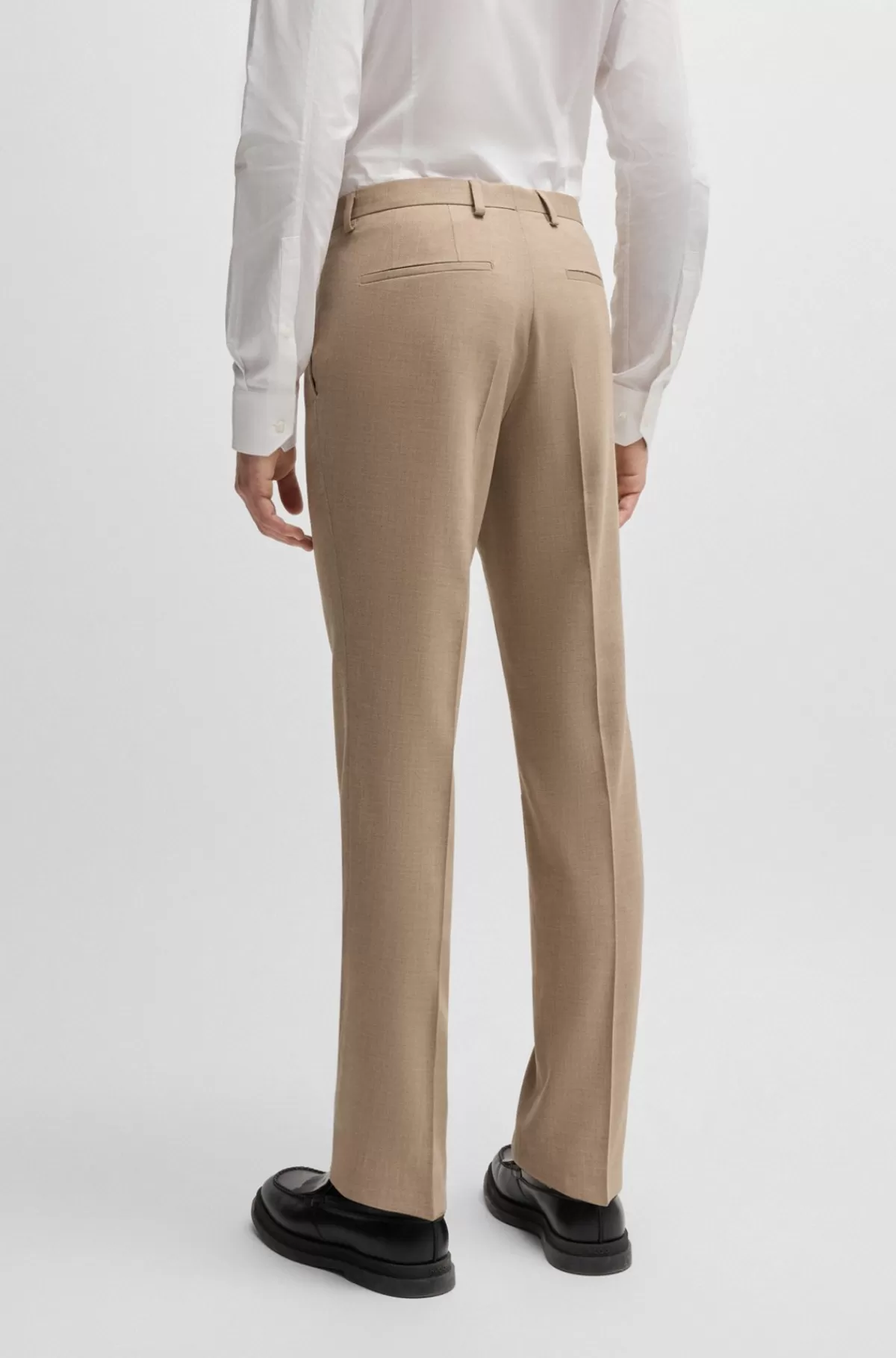 HUGO BOSS Jakkesæt Med Extra Slim Fit Af Stof Med Performance-stræk Lys beige Online