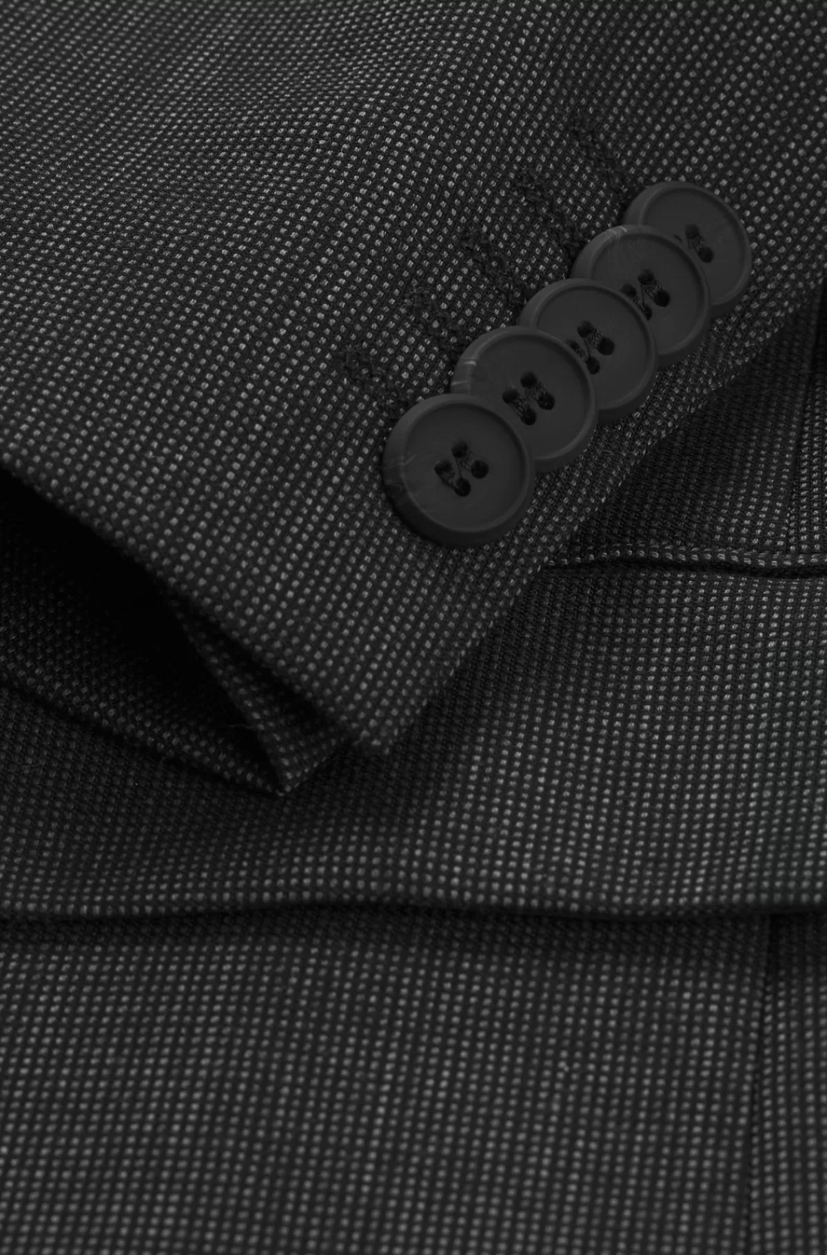 HUGO BOSS Jakkesæt Med Moderne Fit I Mikromønstret Stof Med Performance-stræk Grå Fashion