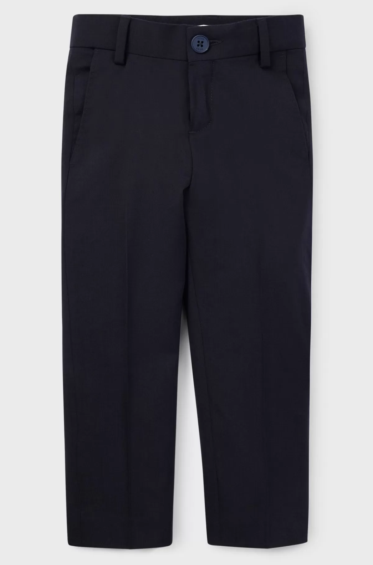HUGO BOSS Jakkesætbukser Med Regular Fit I Uld Med Stræk Til Børn Mørkeblå Cheap