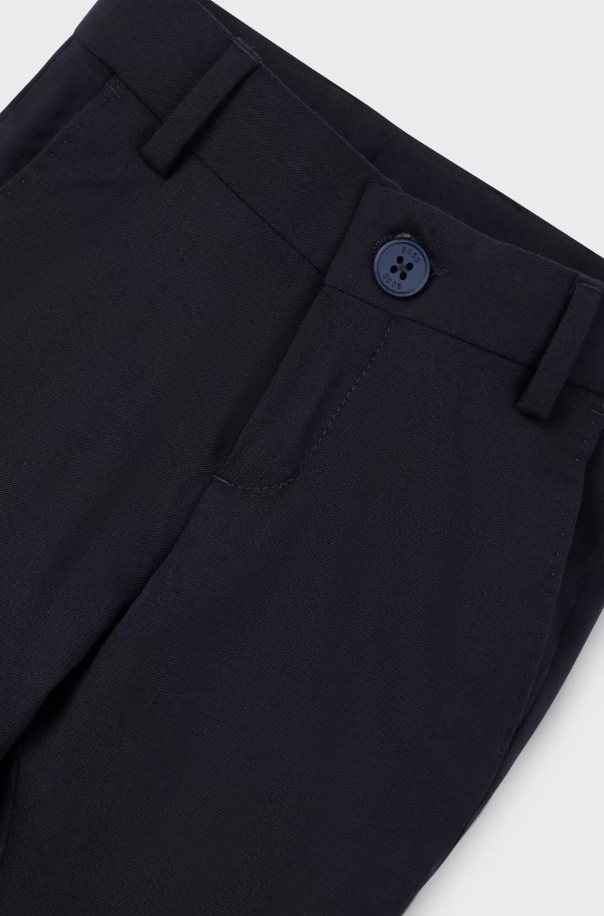 HUGO BOSS Jakkesætbukser Med Regular Fit I Uld Med Stræk Til Børn Mørkeblå Cheap