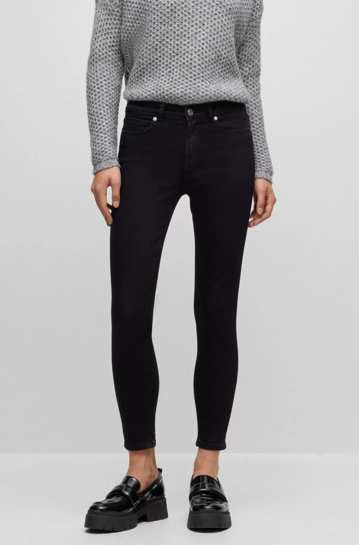 HUGO BOSS Jeans I Ekstra Slank Pasform I Komfortabel Denim Med Stræk Sort Online