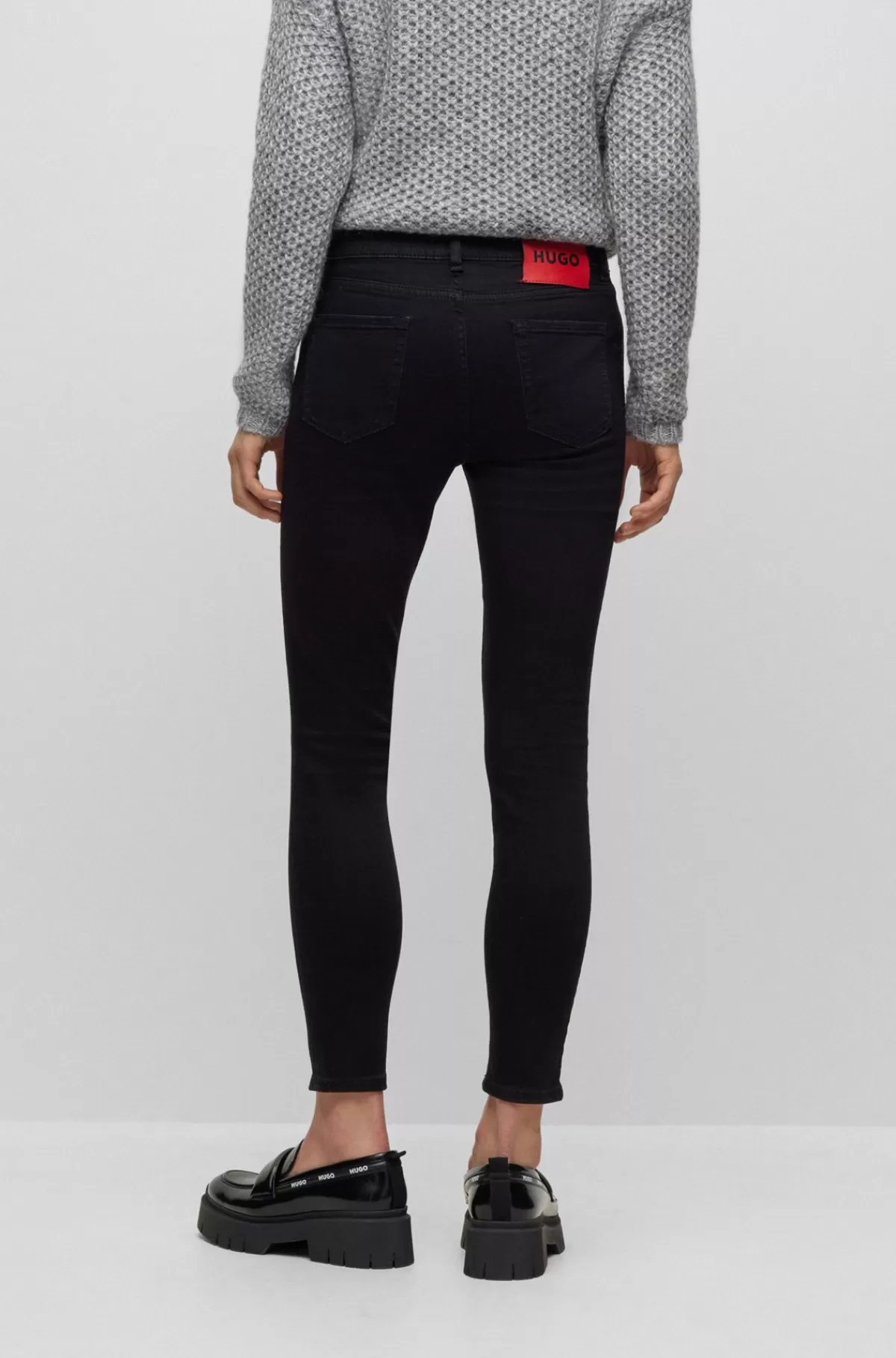 HUGO BOSS Jeans I Ekstra Slank Pasform I Komfortabel Denim Med Stræk Sort Online