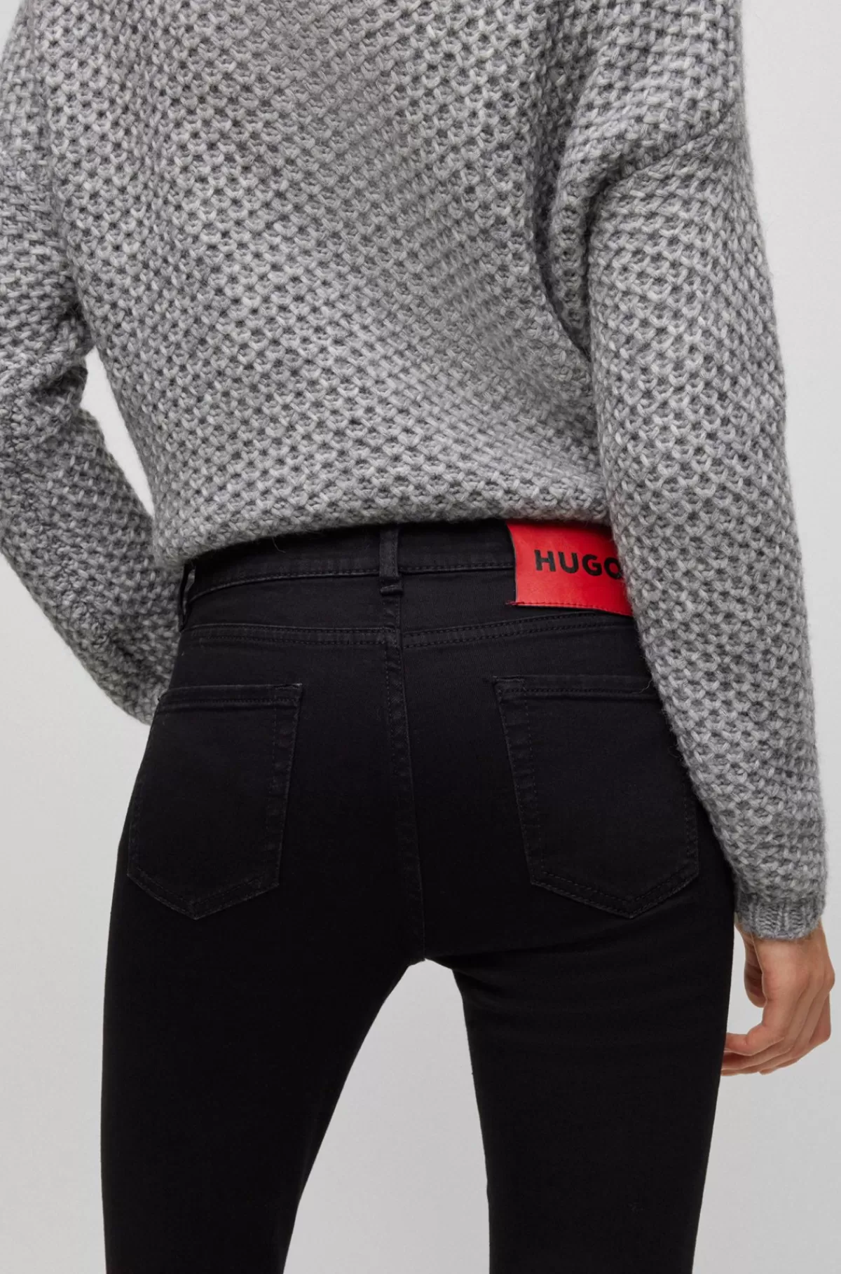 HUGO BOSS Jeans I Ekstra Slank Pasform I Komfortabel Denim Med Stræk Sort Online
