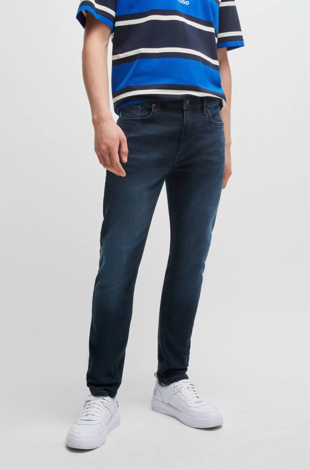 HUGO BOSS Jeans I Extra Slim Fit I Sortblå Denim Med Stræk Mørkeblå Shop