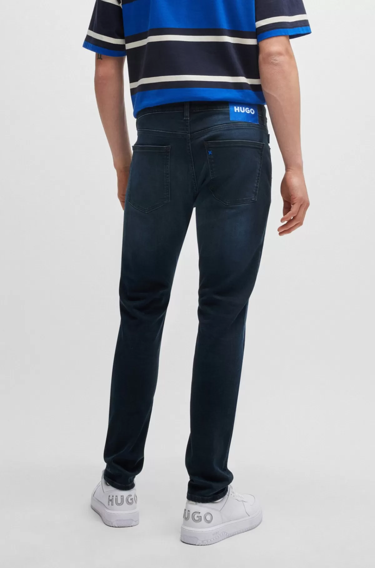 HUGO BOSS Jeans I Extra Slim Fit I Sortblå Denim Med Stræk Mørkeblå Shop