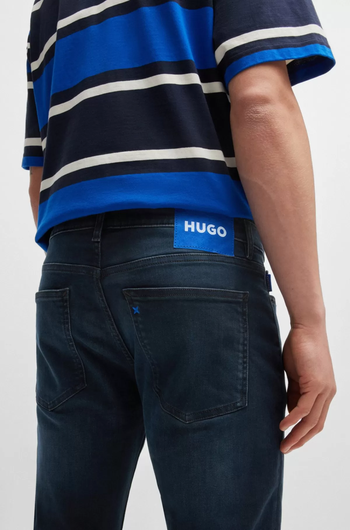 HUGO BOSS Jeans I Extra Slim Fit I Sortblå Denim Med Stræk Mørkeblå Shop