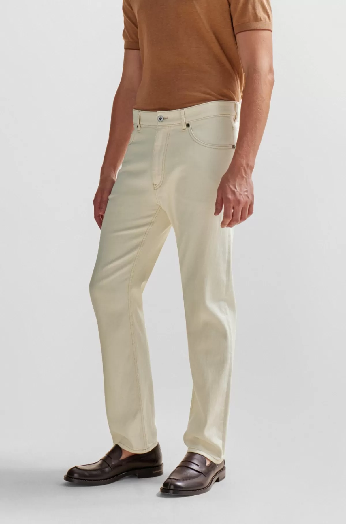 HUGO BOSS Jeans I Regular Fit I Luksuriøs Og Behagelig Ecrufarvet Denim Lys beige Best Sale