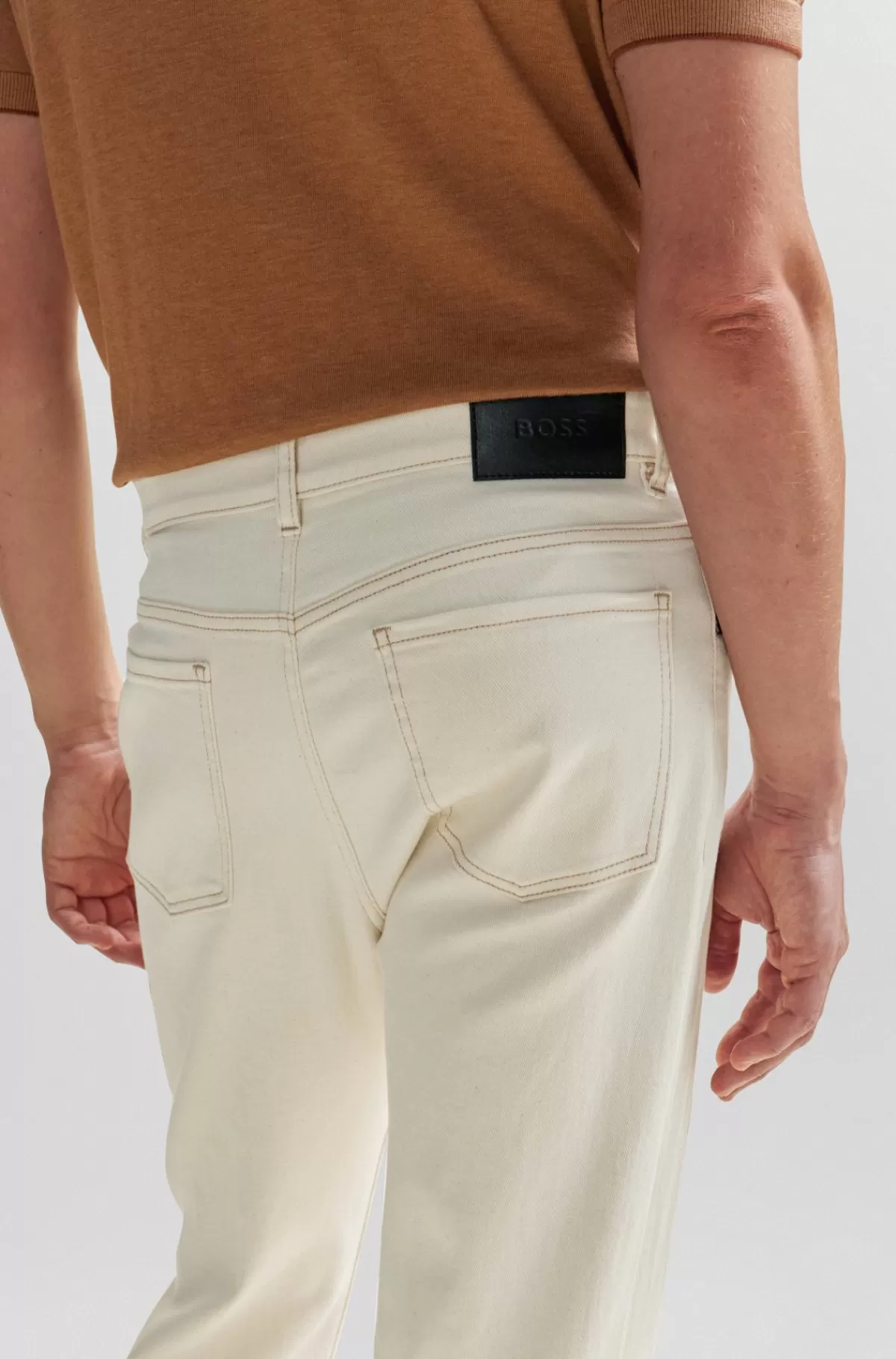 HUGO BOSS Jeans I Regular Fit I Luksuriøs Og Behagelig Ecrufarvet Denim Lys beige Best Sale