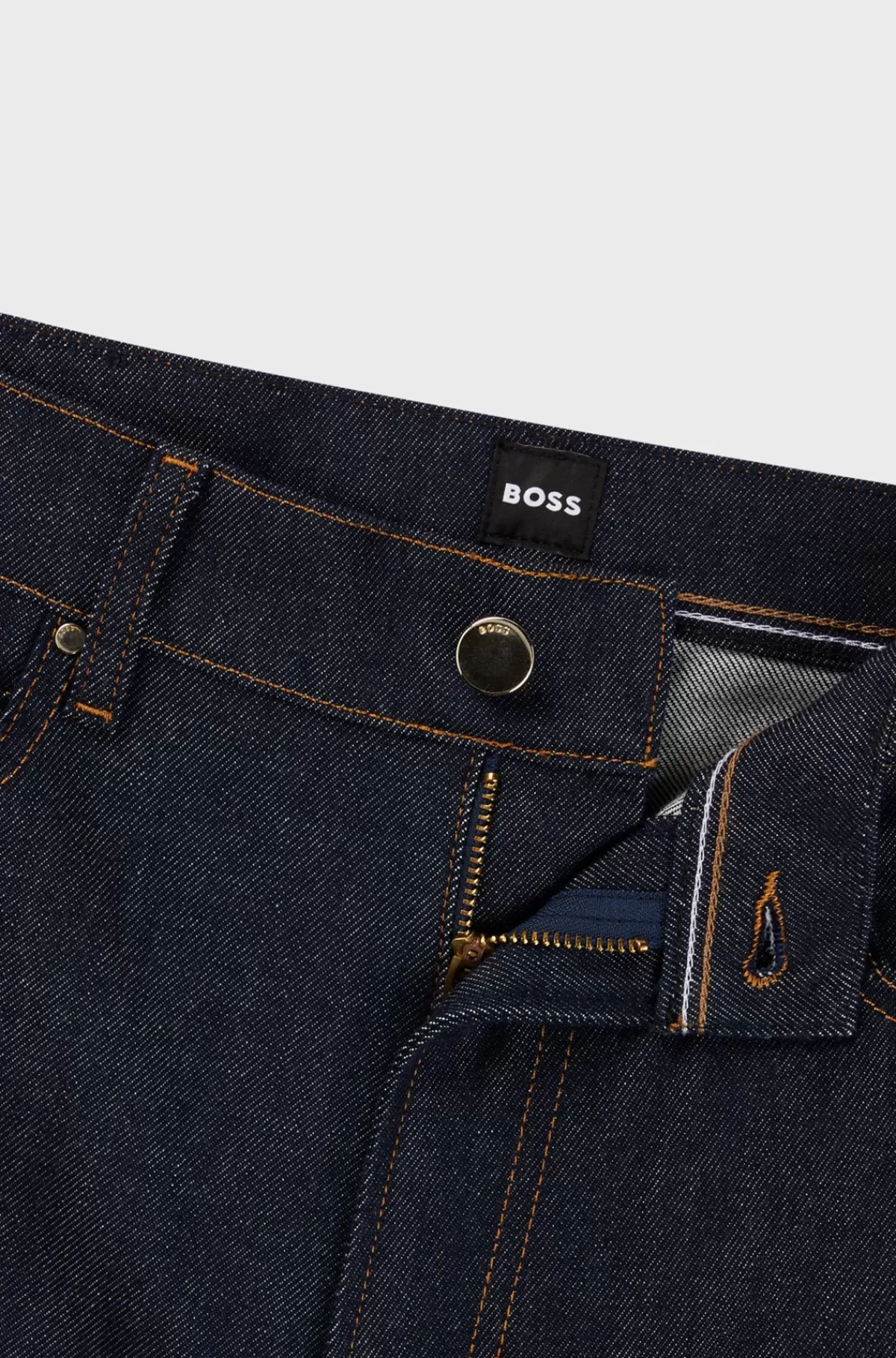 HUGO BOSS Jeans I Slim Fit I Marineblå Denim Med Behageligt Stræk Mørkeblå Store
