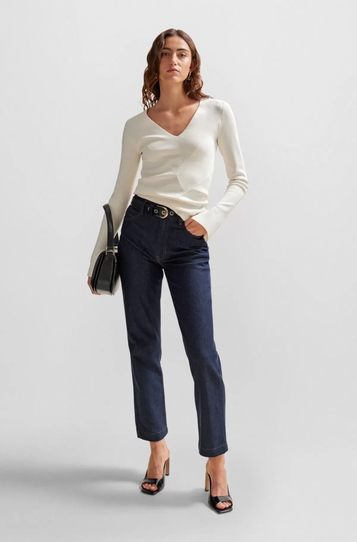 HUGO BOSS Jeans I Slim Fit I Marineblå Denim Med Behageligt Stræk Mørkeblå Store