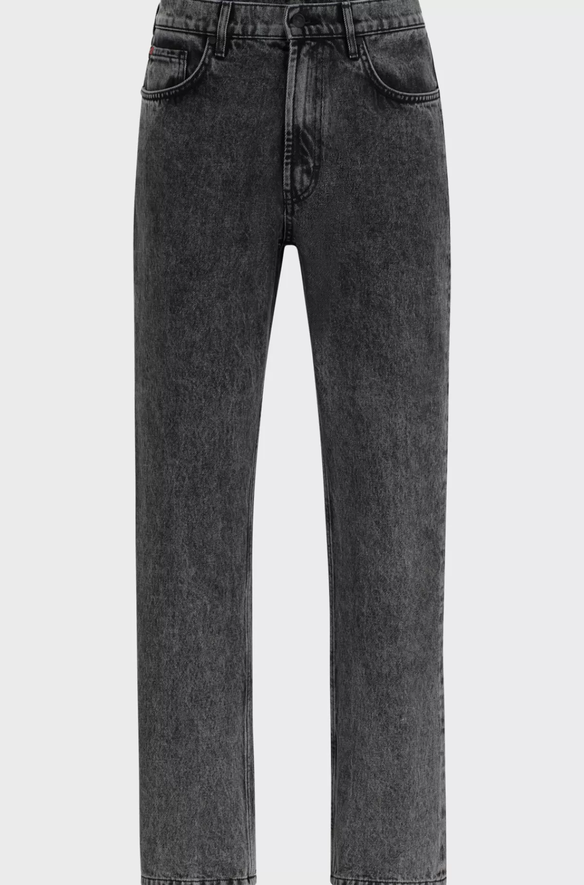 HUGO BOSS Jeans Med Almindelig Talje Og Regular Fit I Grå Denim Mørkegrå Hot