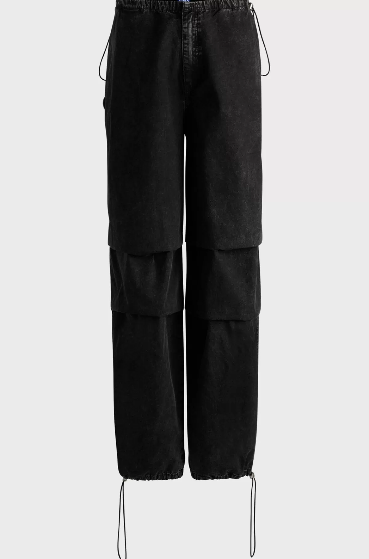 HUGO BOSS Jeans Med Baggy Fit Og Sort Denim Uden Stræk Mørkegrå Fashion
