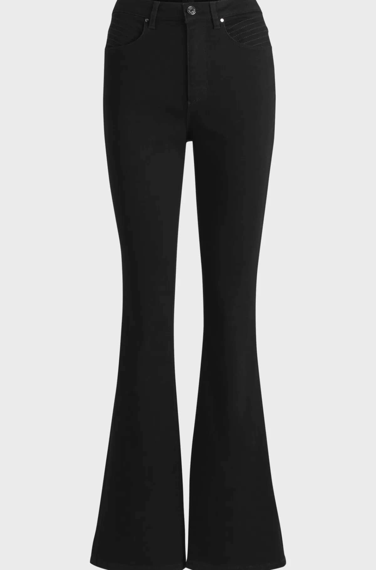 HUGO BOSS Jeans Med Boot-cut I Denim Med Stræk Sort Discount