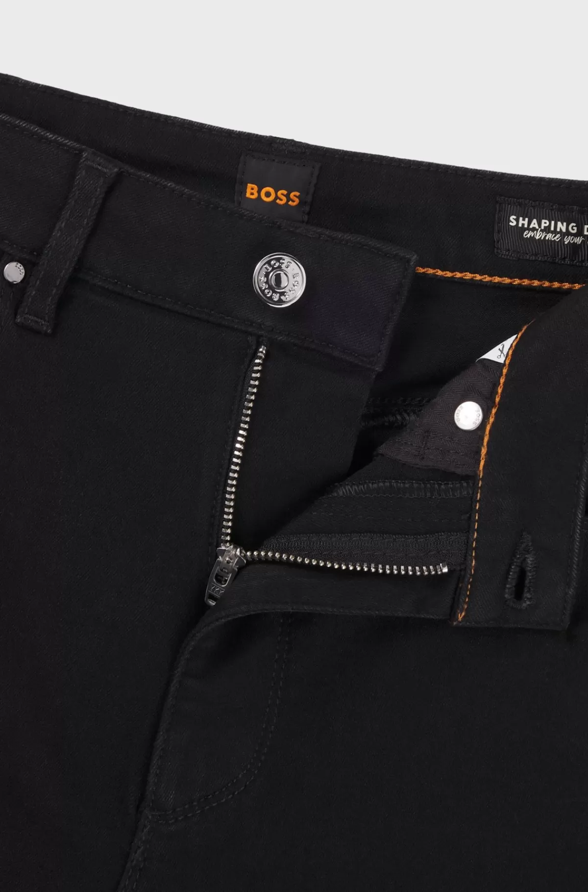 HUGO BOSS Jeans Med Boot-cut I Denim Med Stræk Sort Discount