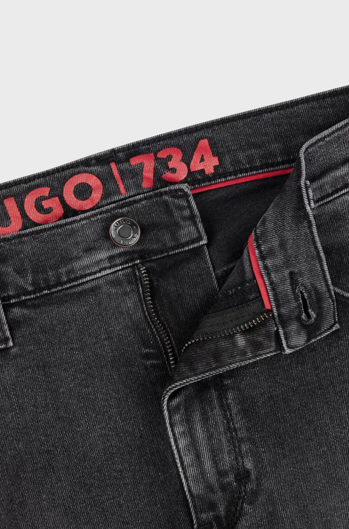 HUGO BOSS Jeans Med Ekstra Slank Pasform I Denim Med Behageligt Stræk Mørkegrå Hot