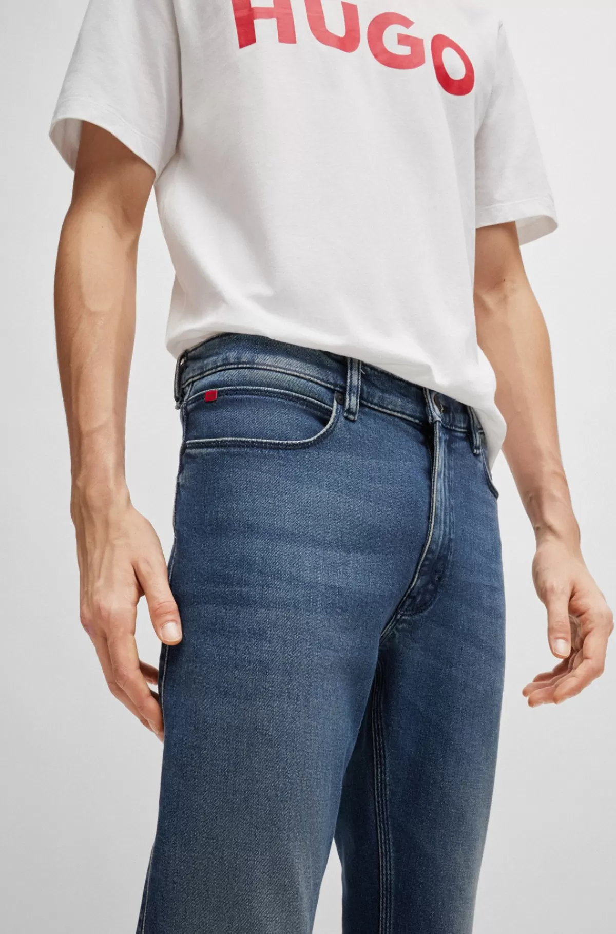 HUGO BOSS Jeans Med Extra Slim Fit I Denim Med Stræk Blå Best Sale
