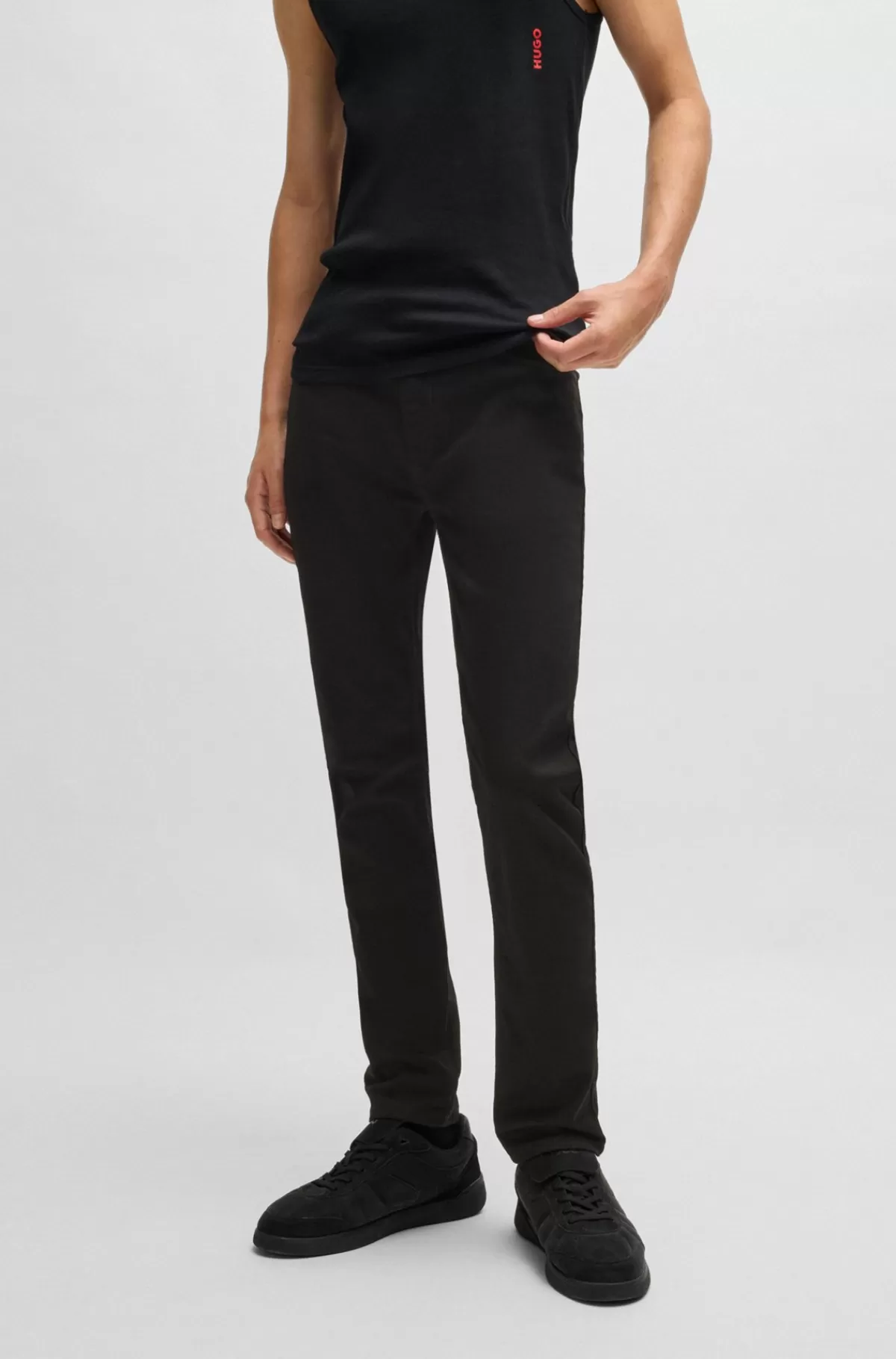 HUGO BOSS Jeans Med Extra Slim Fit I Ekstra Denim Med Stræk Sort Cheap