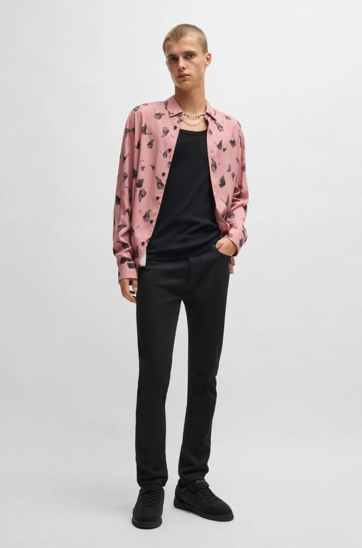 HUGO BOSS Jeans Med Extra Slim Fit I Ekstra Denim Med Stræk Sort Cheap