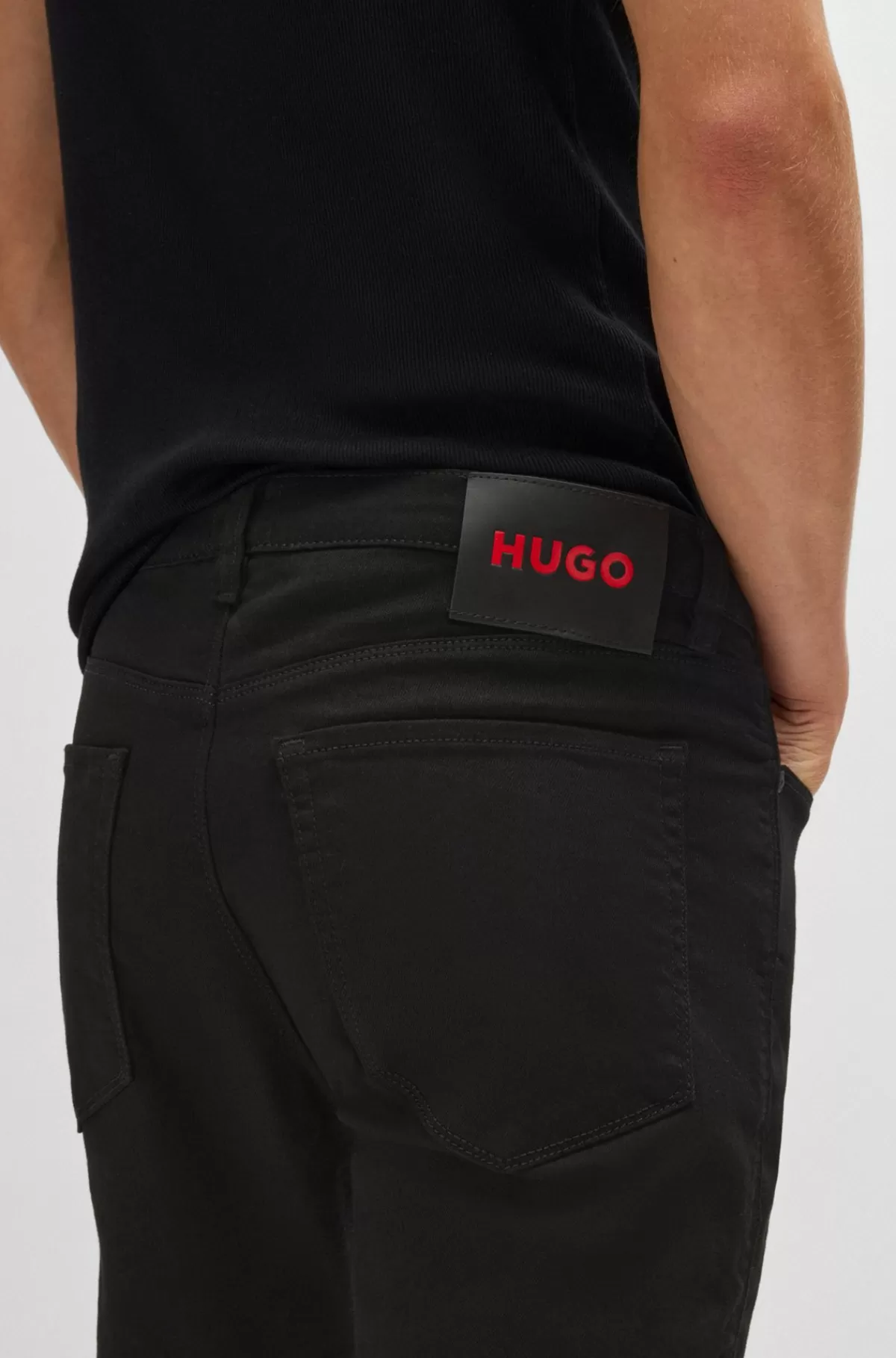 HUGO BOSS Jeans Med Extra Slim Fit I Ekstra Denim Med Stræk Sort Cheap