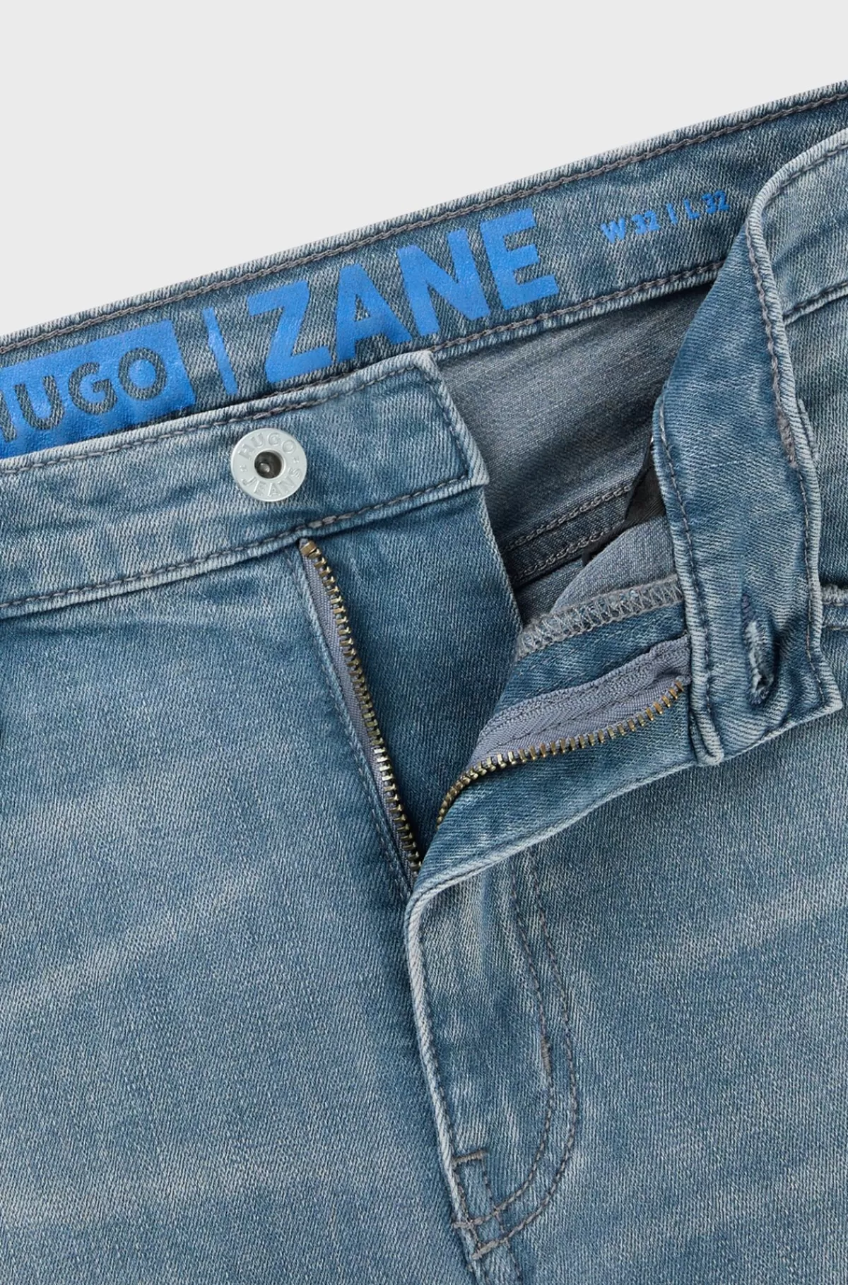 HUGO BOSS Jeans Med Extra Slim Fit I Mellemblå Denim Med Stræk Mørkeblå Hot