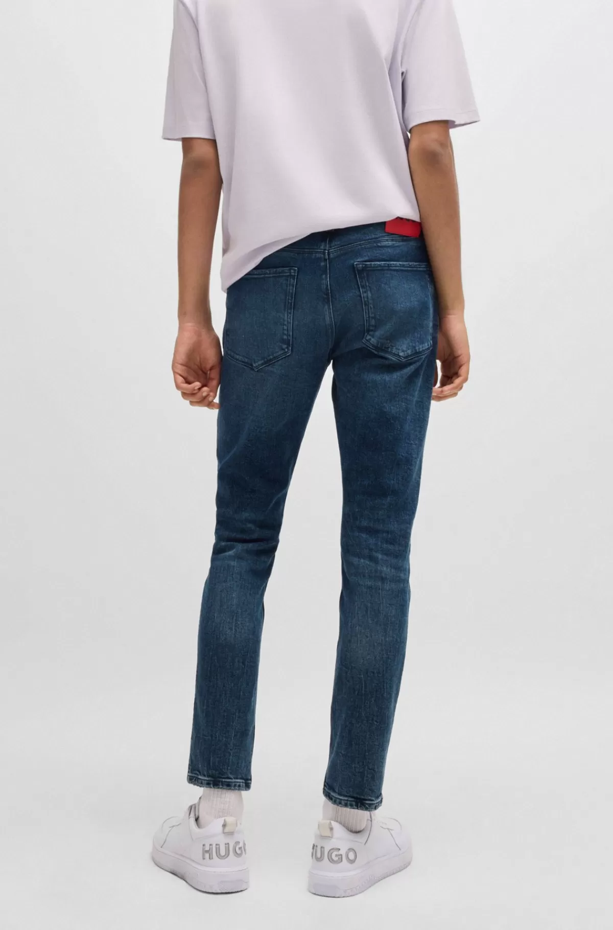 HUGO BOSS Jeans Med Extra Slim Fit I Denim Med Stræk Mørkeblå Best