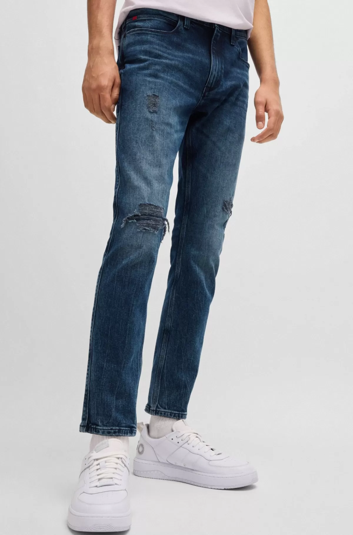 HUGO BOSS Jeans Med Extra Slim Fit I Denim Med Stræk Mørkeblå Best