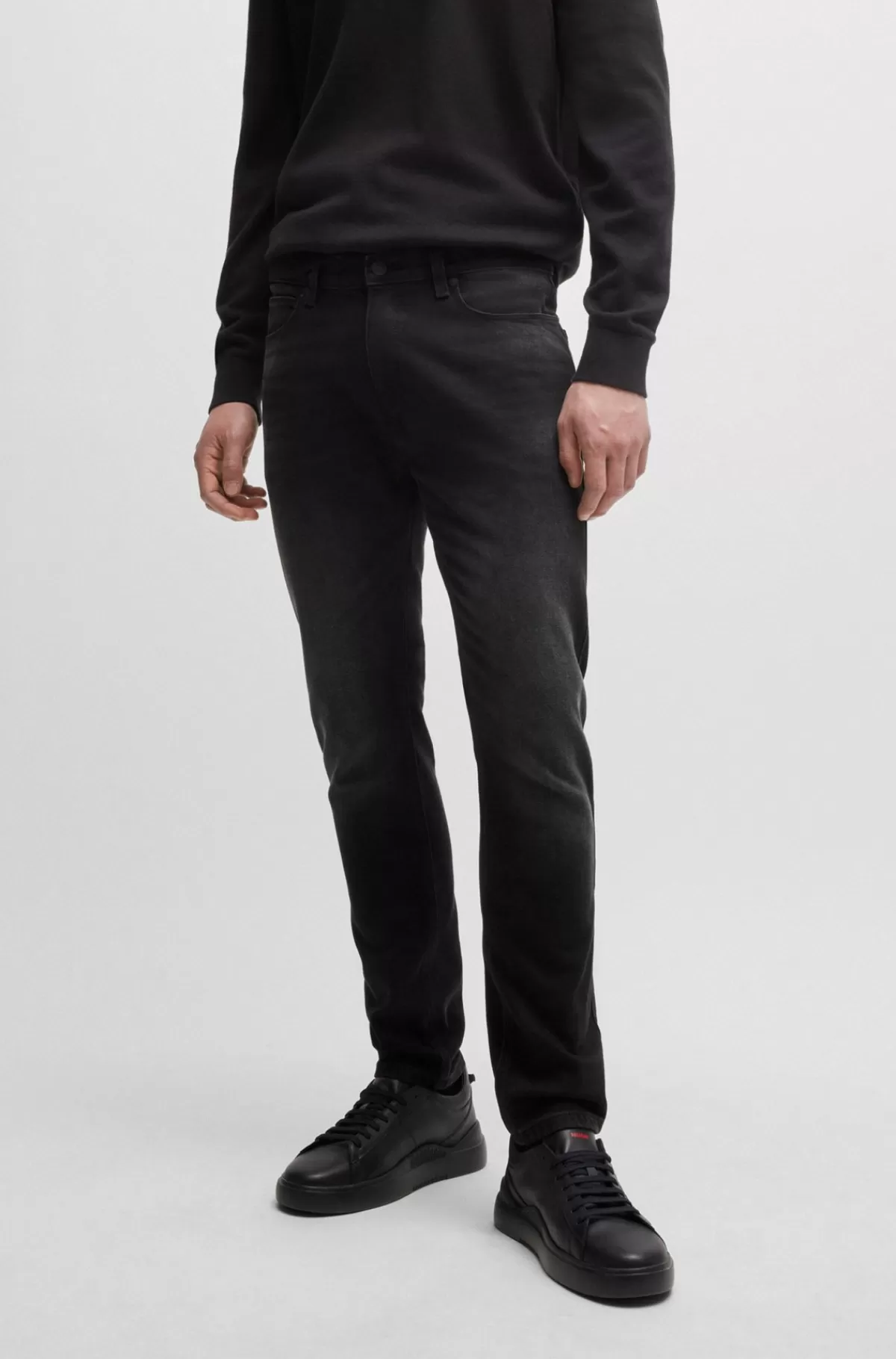 HUGO BOSS Jeans Med Extra Slim Fit I Denim Med Stræk Sort Online