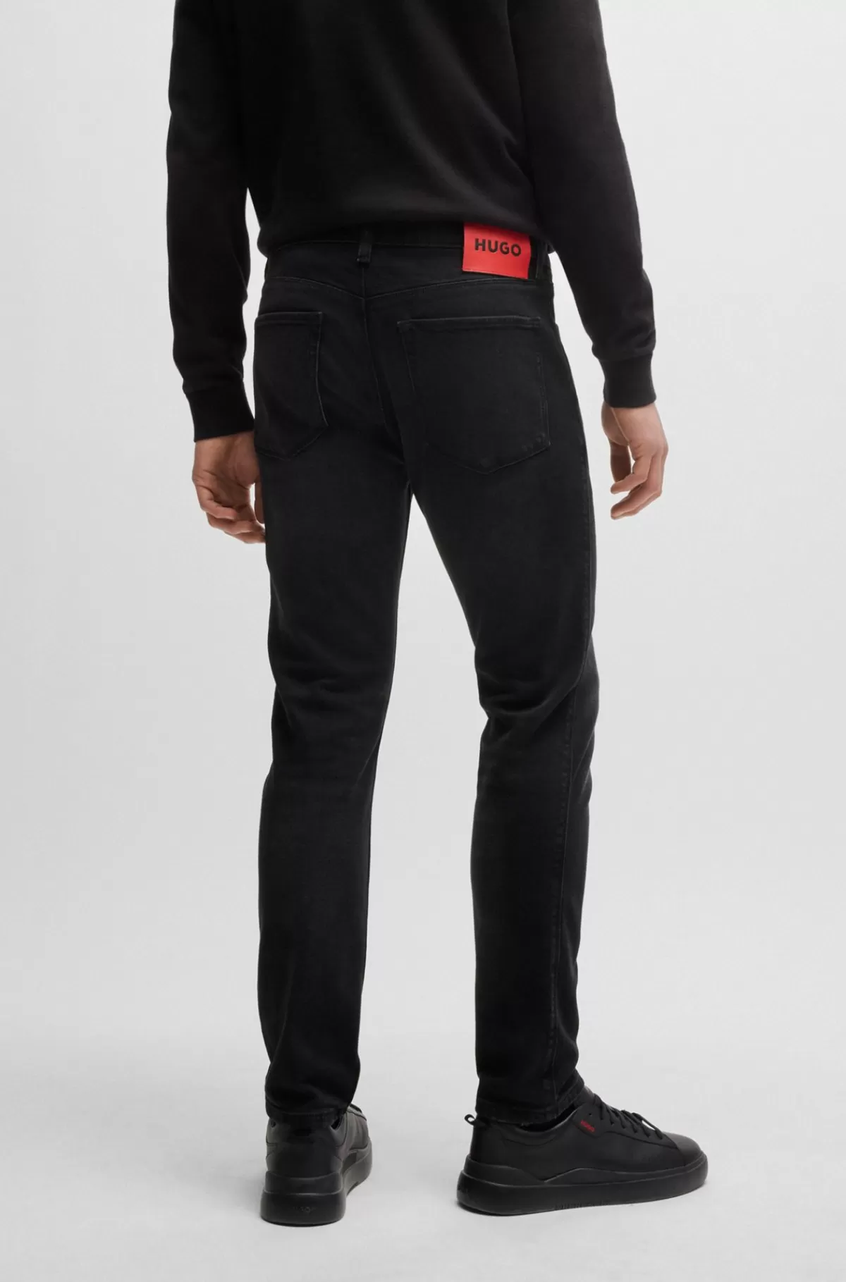 HUGO BOSS Jeans Med Extra Slim Fit I Denim Med Stræk Sort Online