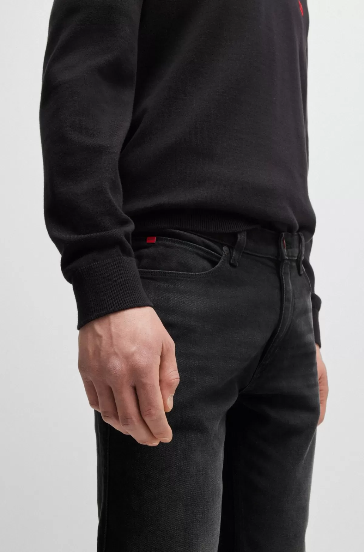 HUGO BOSS Jeans Med Extra Slim Fit I Denim Med Stræk Sort Online