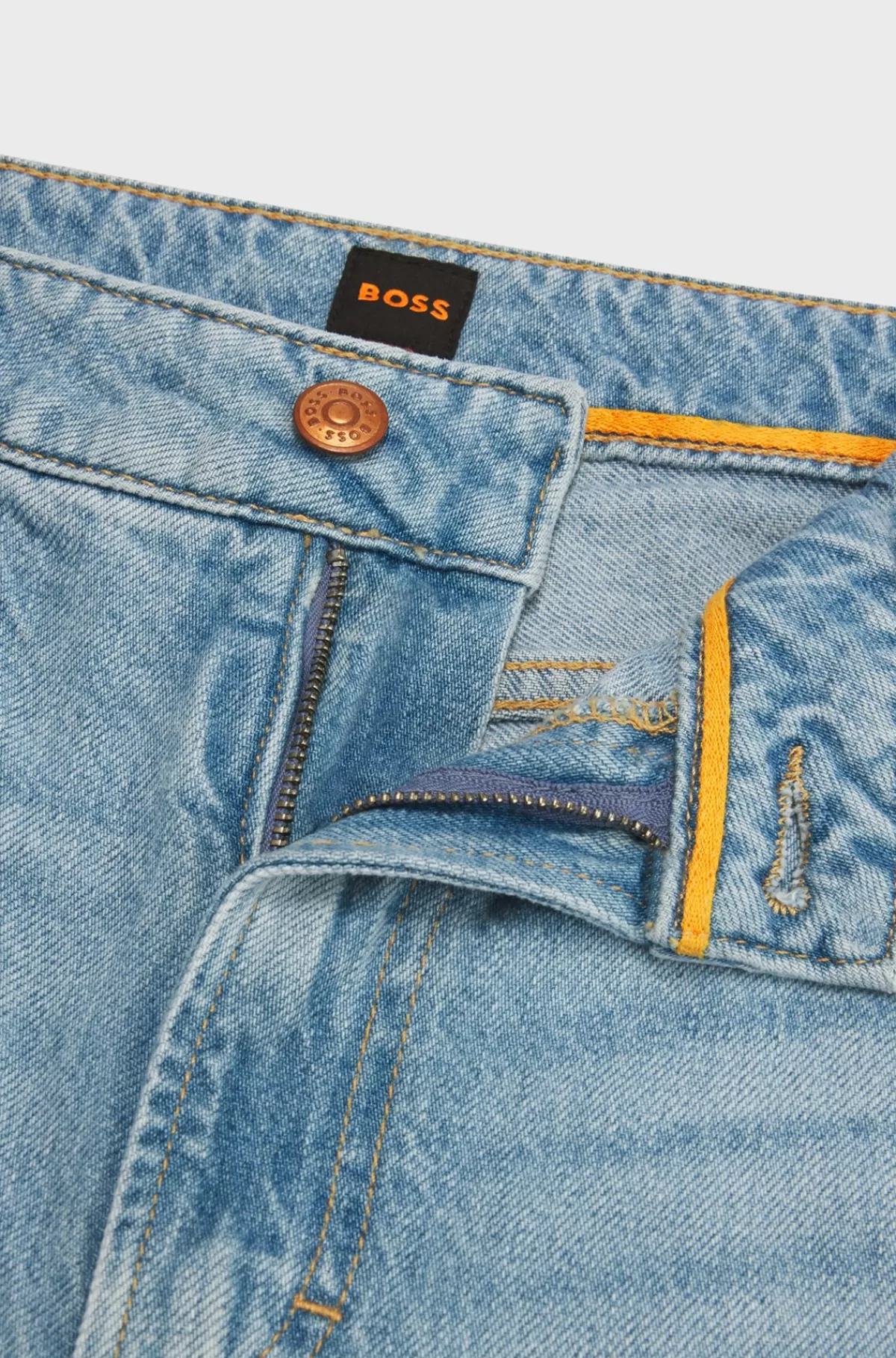 HUGO BOSS Jeans Med Regular Fit I Lyse Denim Blå New