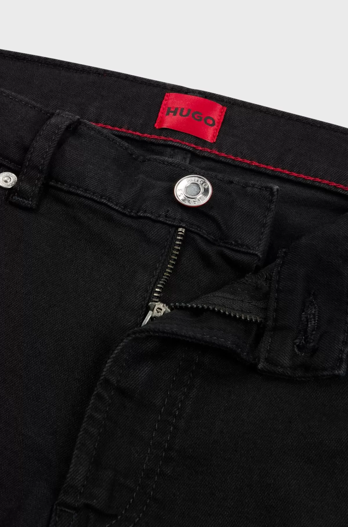 HUGO BOSS Jeans Med Skinny Fit I Denim Med Stræk Sort Store