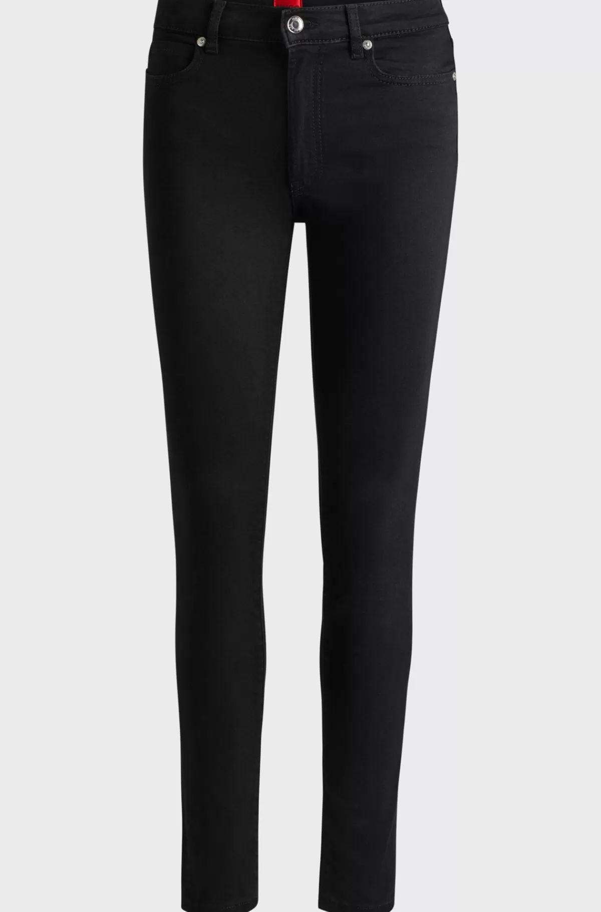 HUGO BOSS Jeans Med Skinny Fit I Denim Med Stræk Sort Store