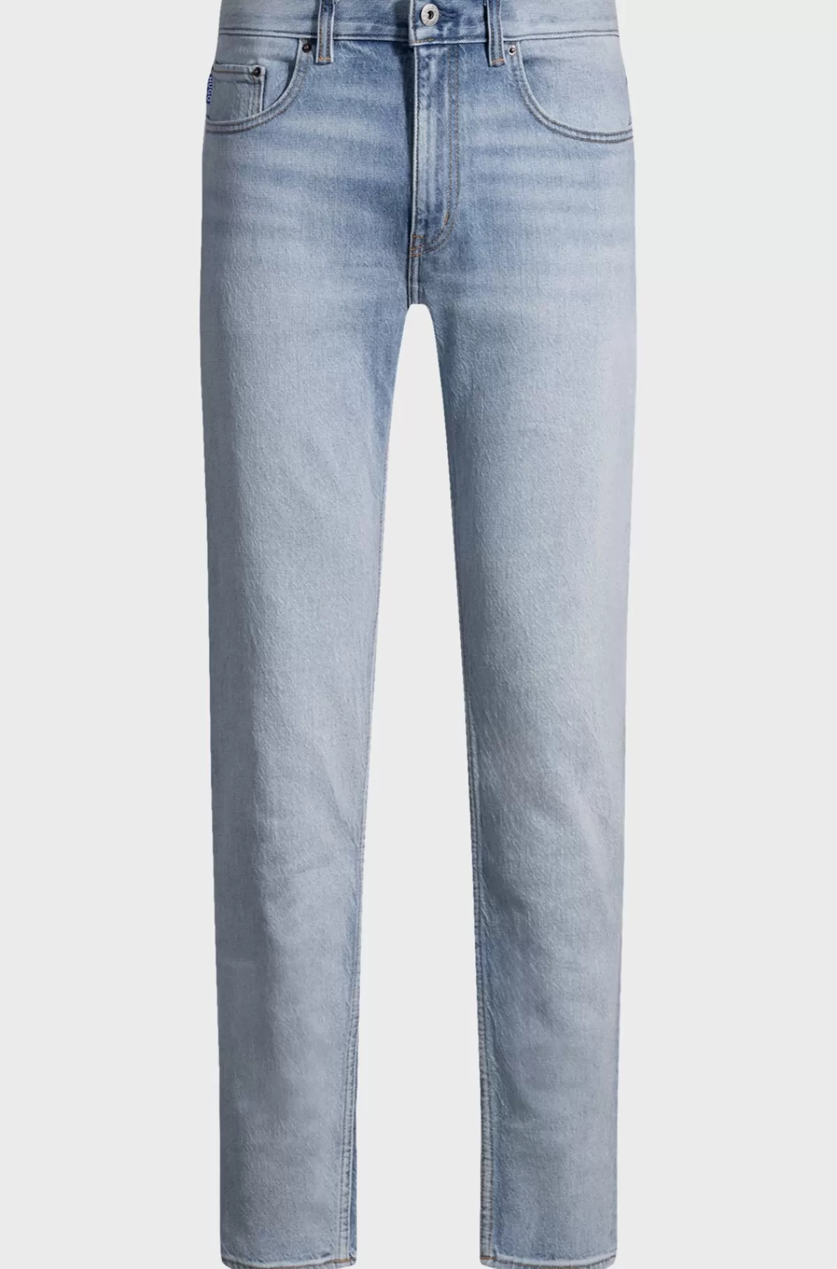 HUGO BOSS Jeans Med Slim Fit I Blå Denim Med Slidt Effekt Lyseblå Best