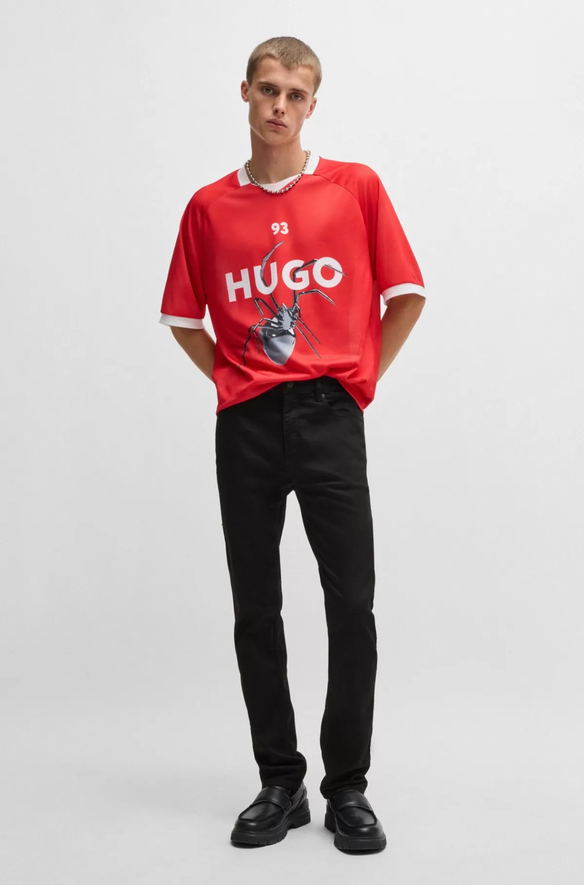 HUGO BOSS Jeans Med Slim Fit I Ekstra Denim Med Stræk Sort Cheap