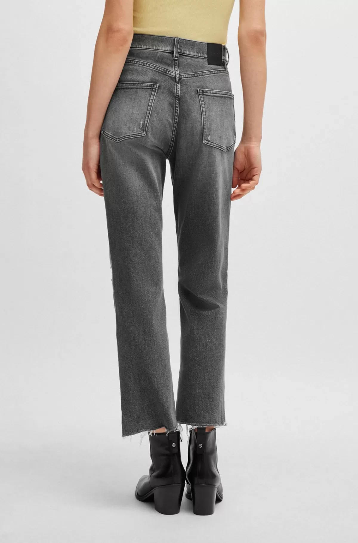 HUGO BOSS Jeans Med Slim Fit I Denim Med Stræk Grå Best Sale