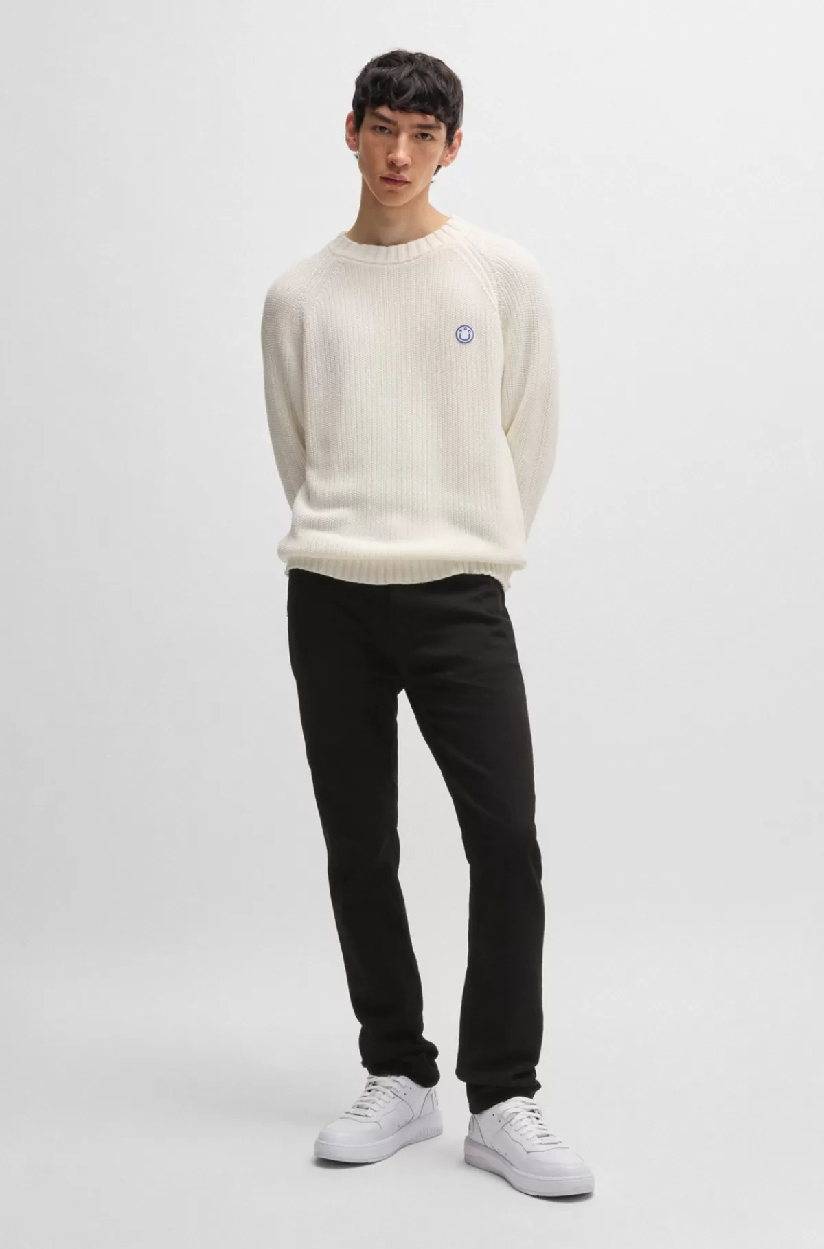 HUGO BOSS Jeans Med Slim Fit I Denim Med Stræk Sort Hot