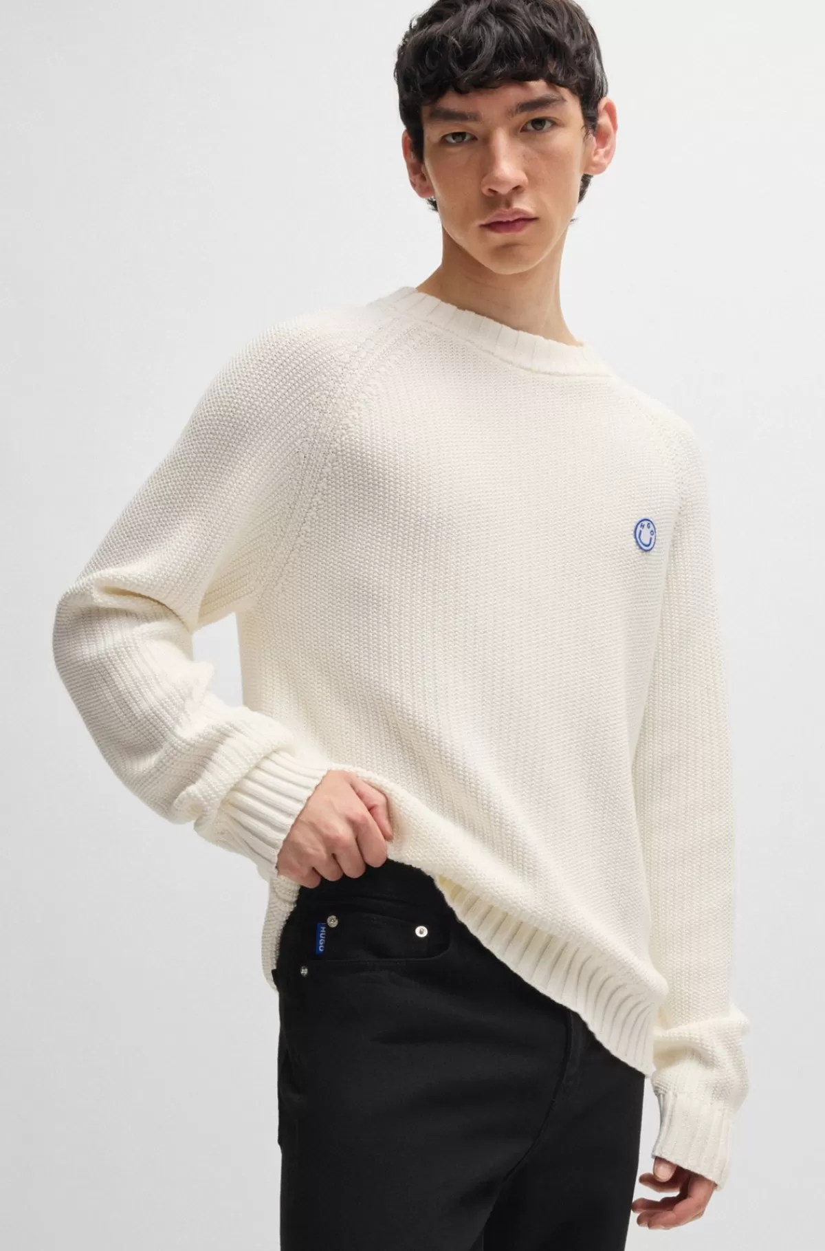 HUGO BOSS Jeans Med Slim Fit I Denim Med Stræk Sort Hot