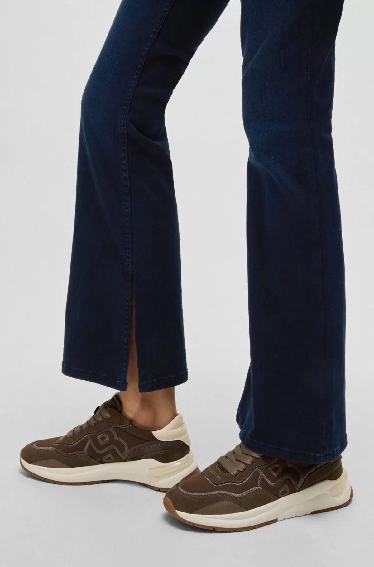 HUGO BOSS Jeans Med Slim Fit Og Svaj I Blå Denim Med Stræk Mørkeblå Clearance