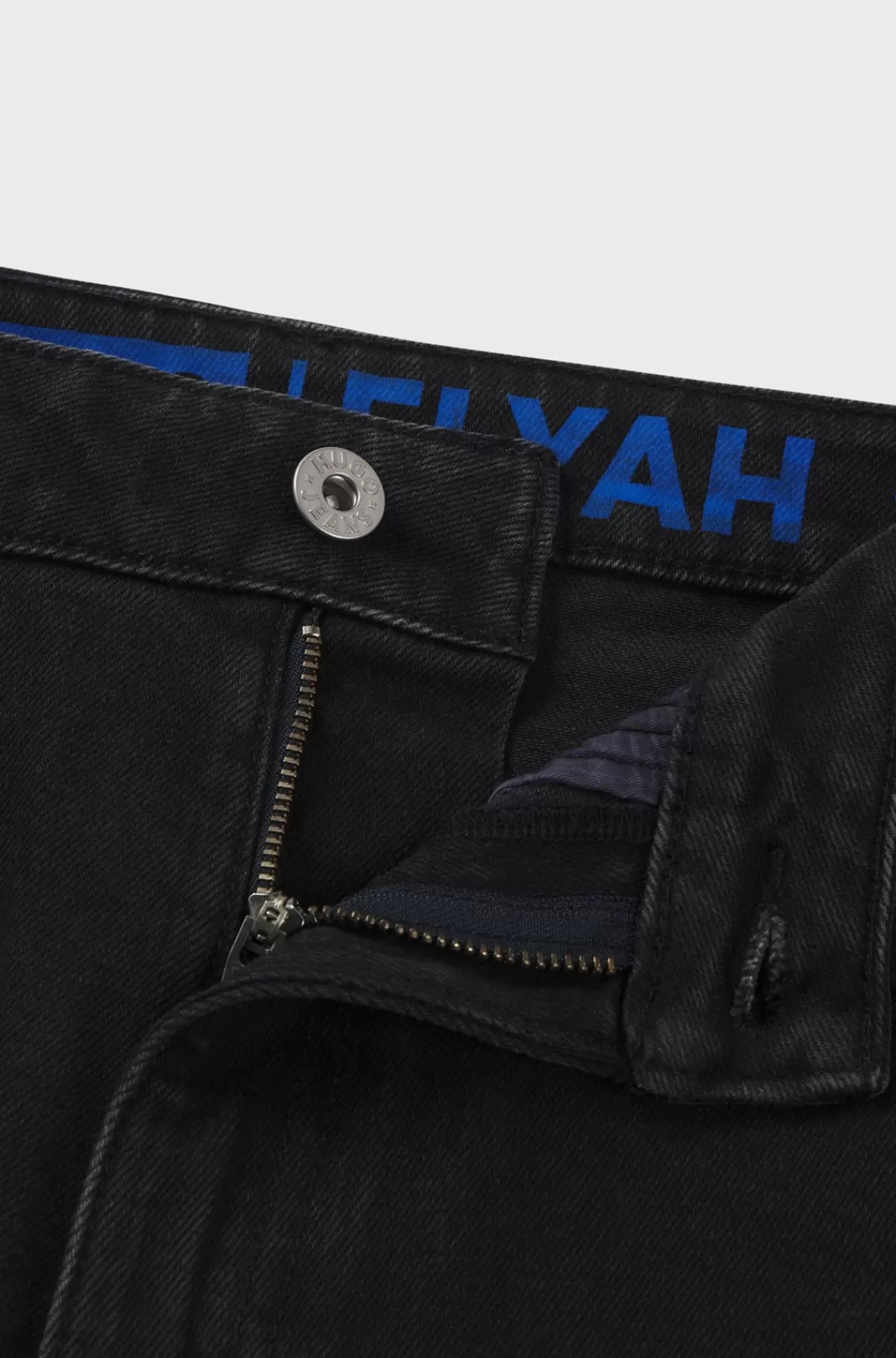 HUGO BOSS Jeans Med Straight Fit I Denim Med Stræk Sort Shop