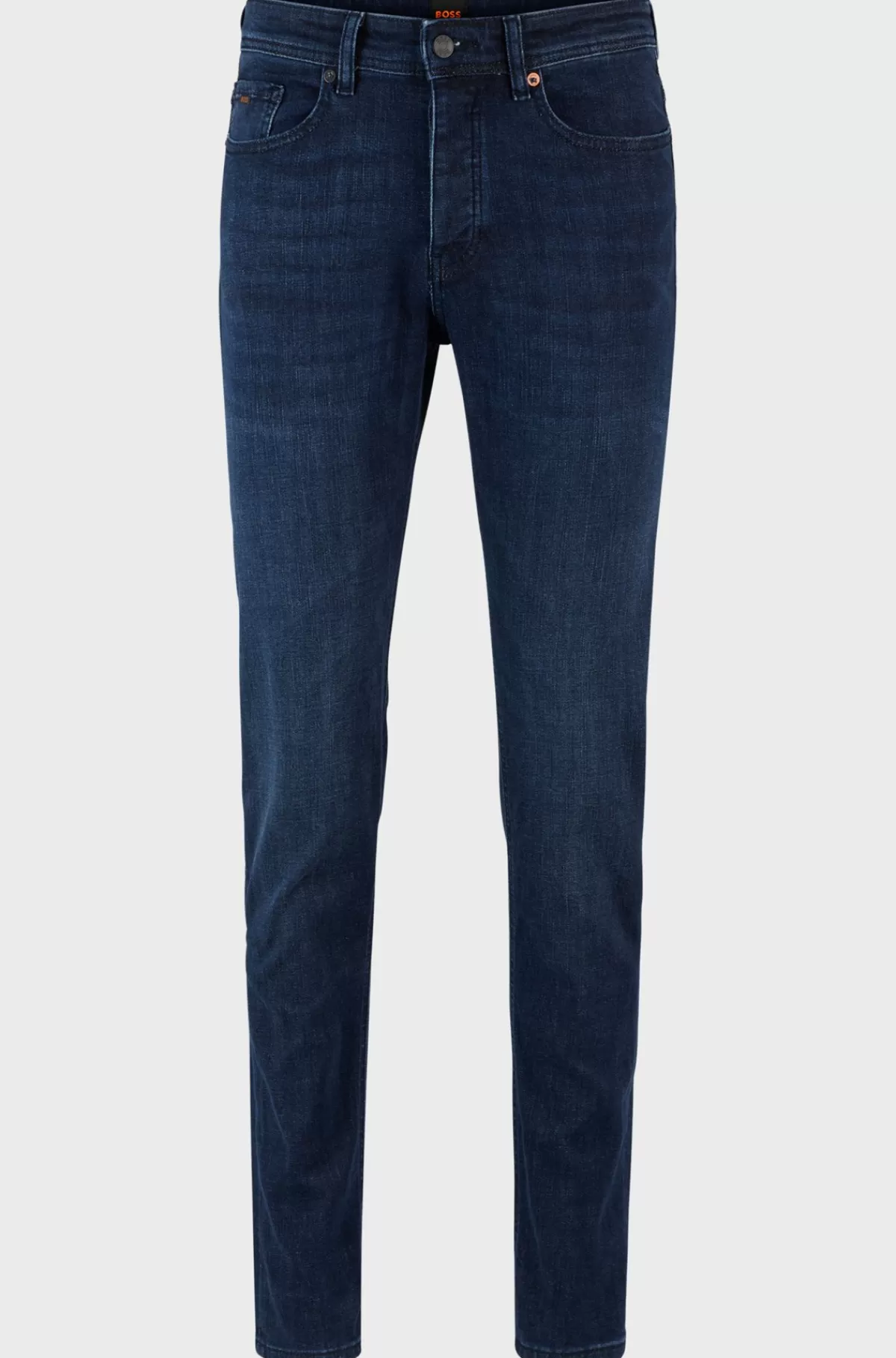 HUGO BOSS Jeans Med Tapered Fit I Denim Med Ekstra Stræk Mørkeblå Best