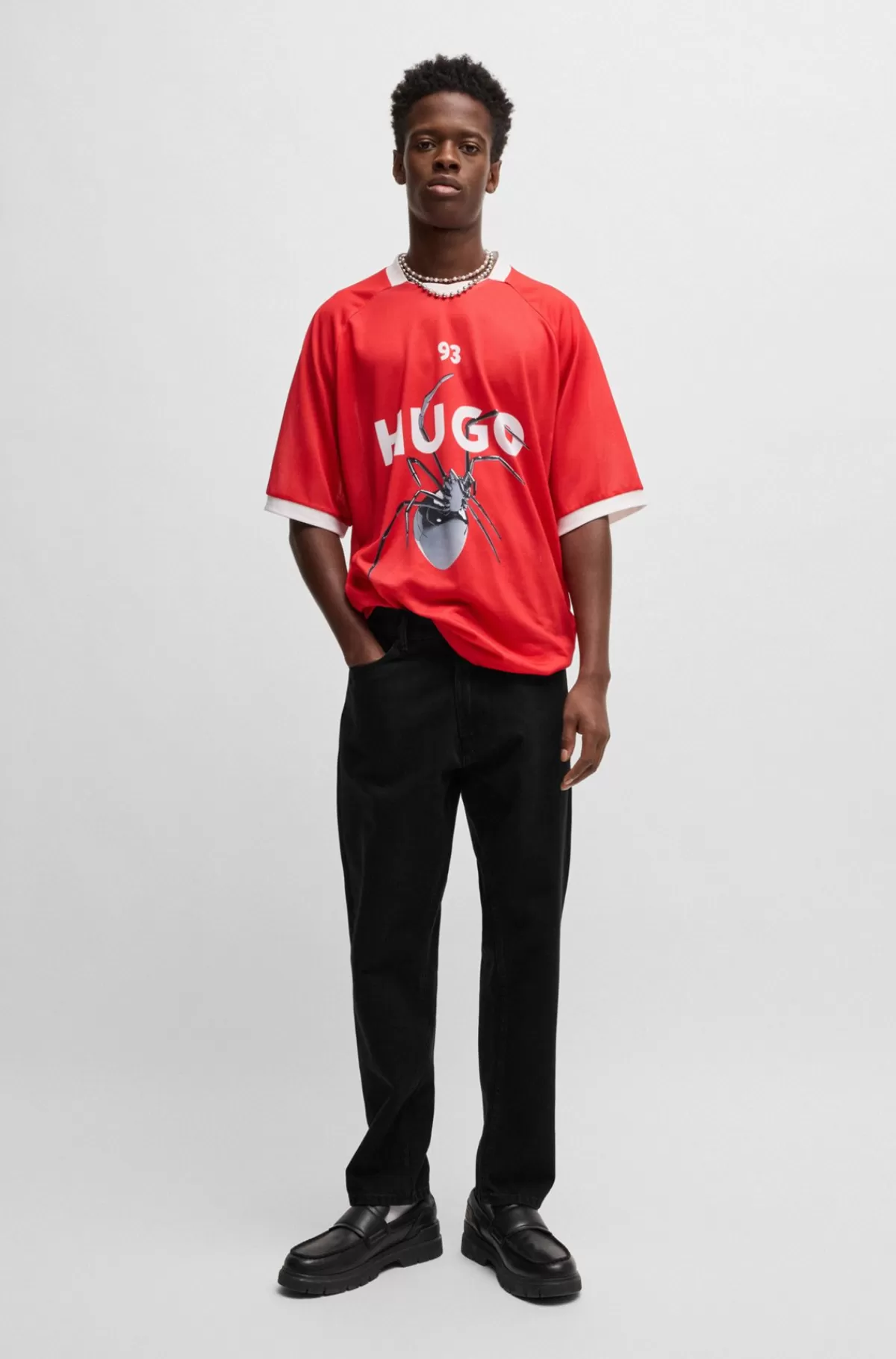 HUGO BOSS Jeans Med Tapered Fit I Denim Sort Clearance
