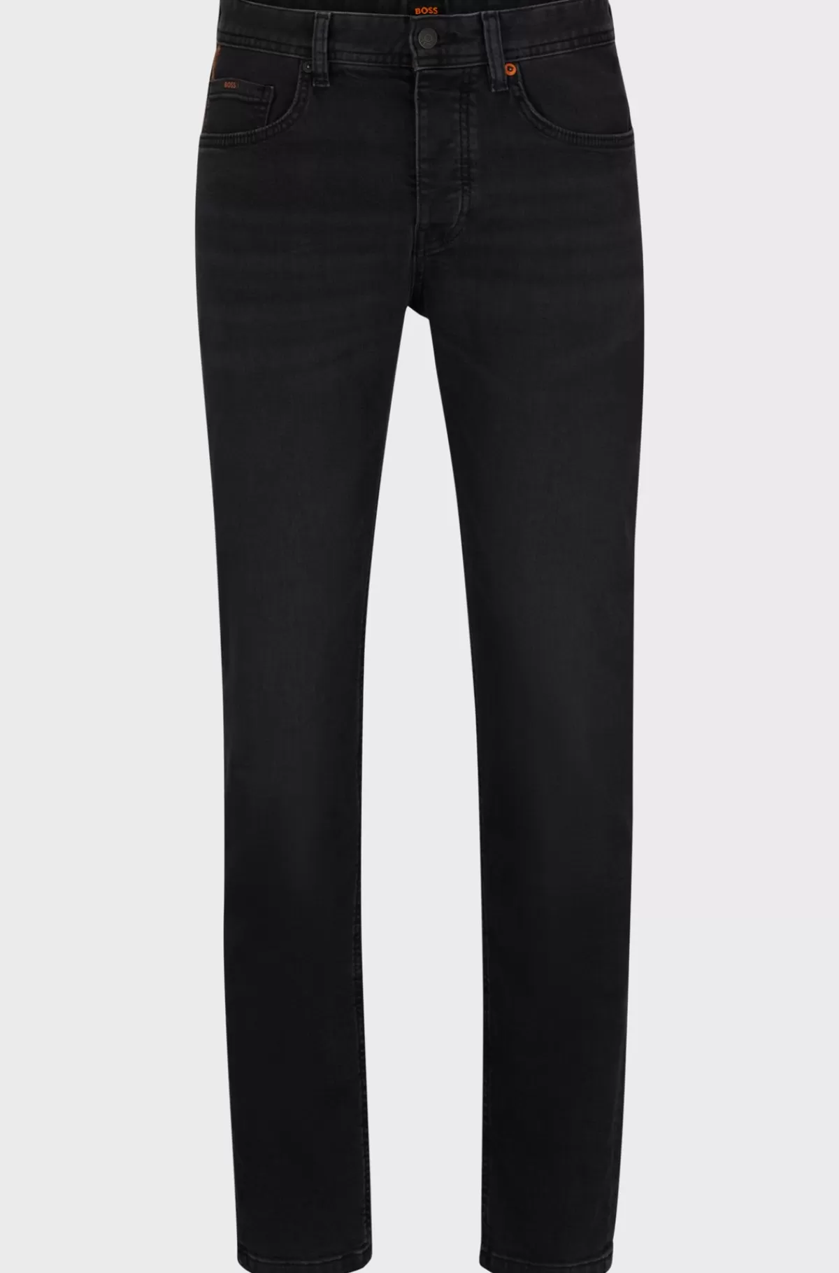 HUGO BOSS Jeans Med Tapered Fit I Denim Med Ekstra Stræk Sort Best