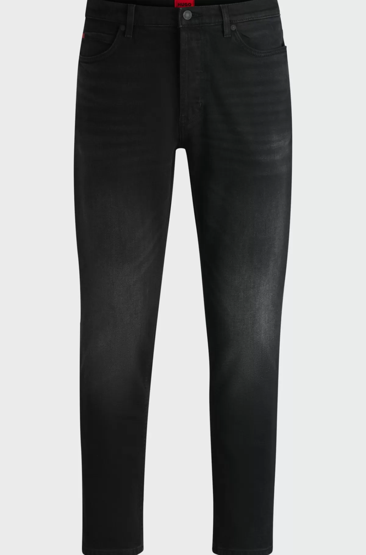 HUGO BOSS Jeans Med Tapered Fit I Denim Med Stræk Sort Best