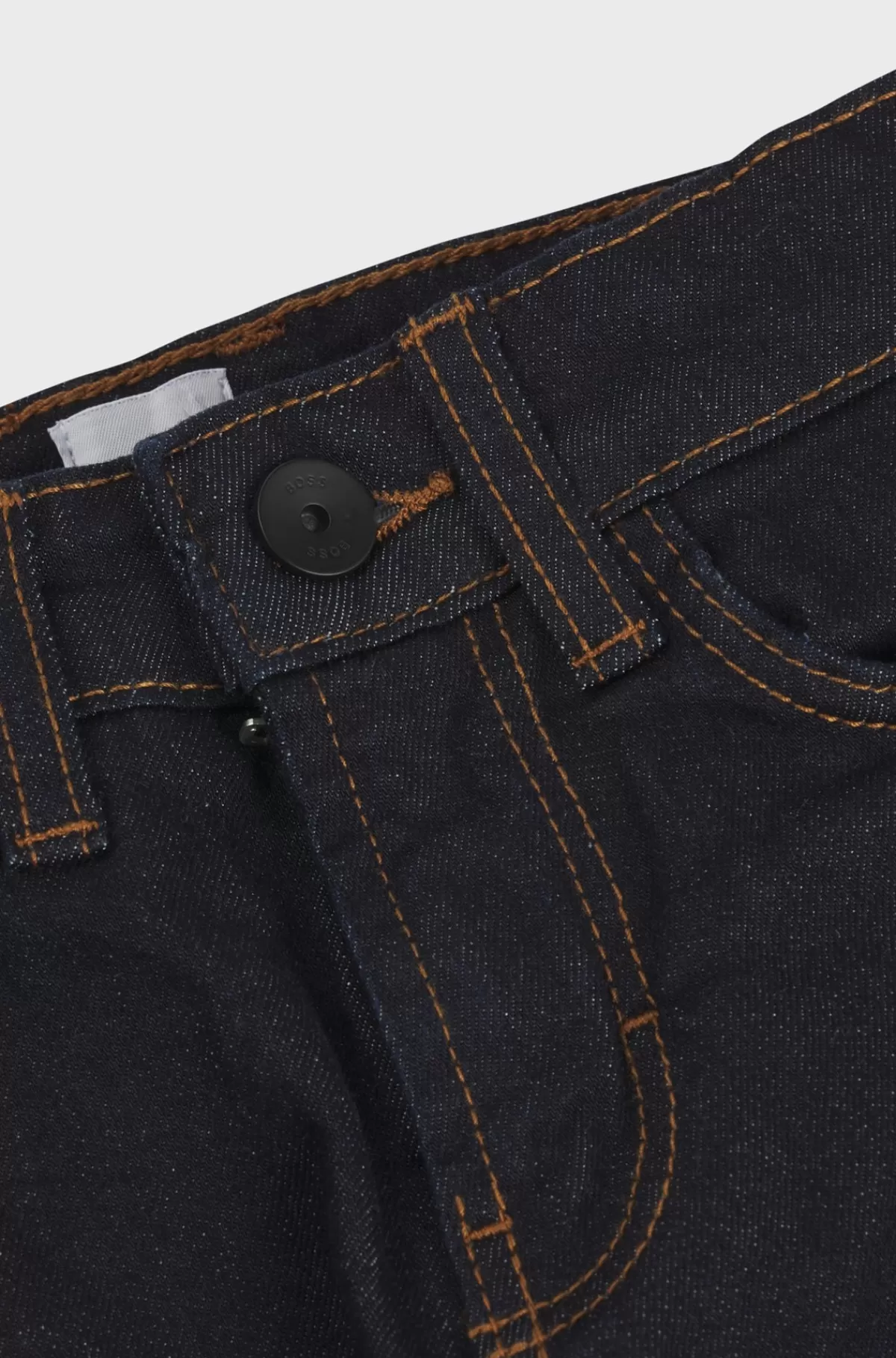 HUGO BOSS Jeans Til Børn Med Regular Fit Og Nitte Med Dobbelt B-monogram Mørkeblå Clearance