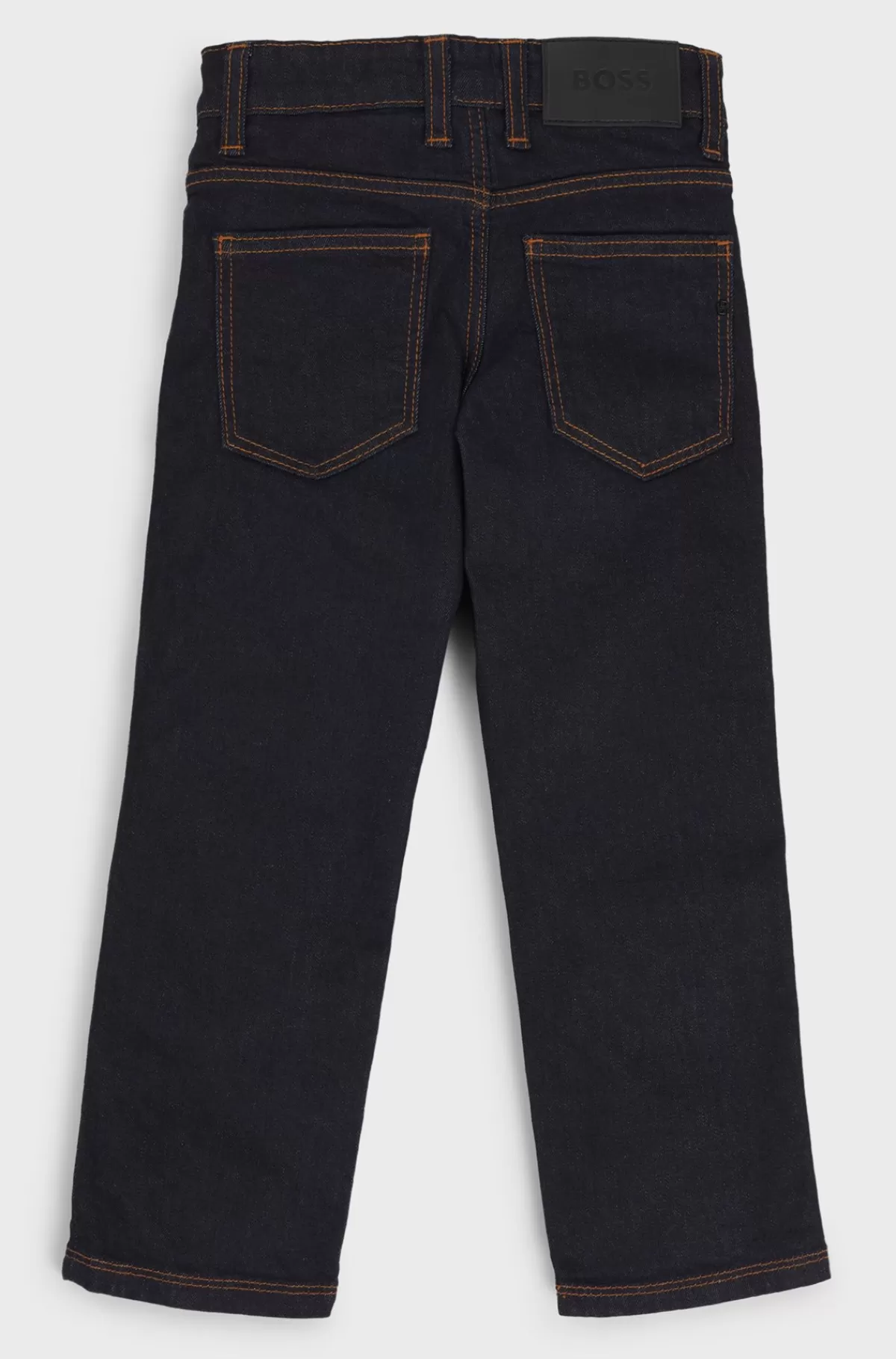 HUGO BOSS Jeans Til Børn Med Regular Fit Og Nitte Med Dobbelt B-monogram Mørkeblå Clearance